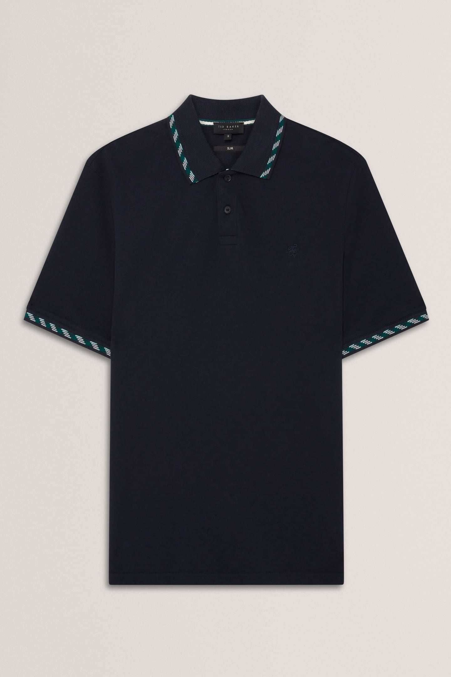 SS HOUSE CHECK JACQUARD POLO NAVY 3