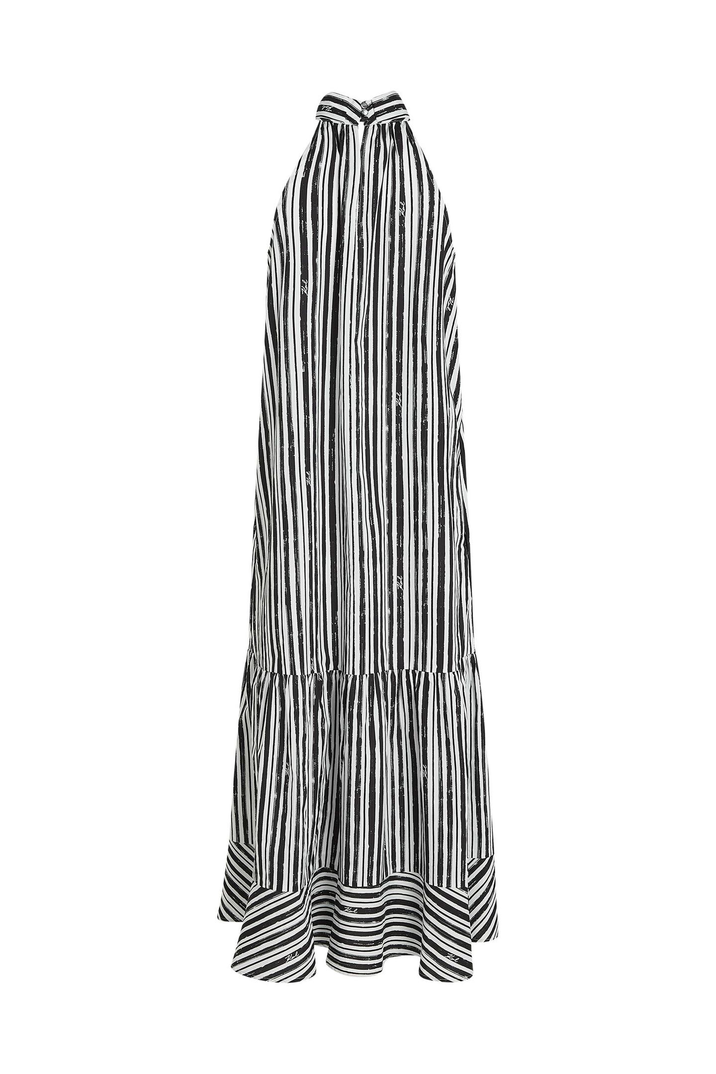 MAXI COTTON STRIPE DRESS BLACK STRIPES 5