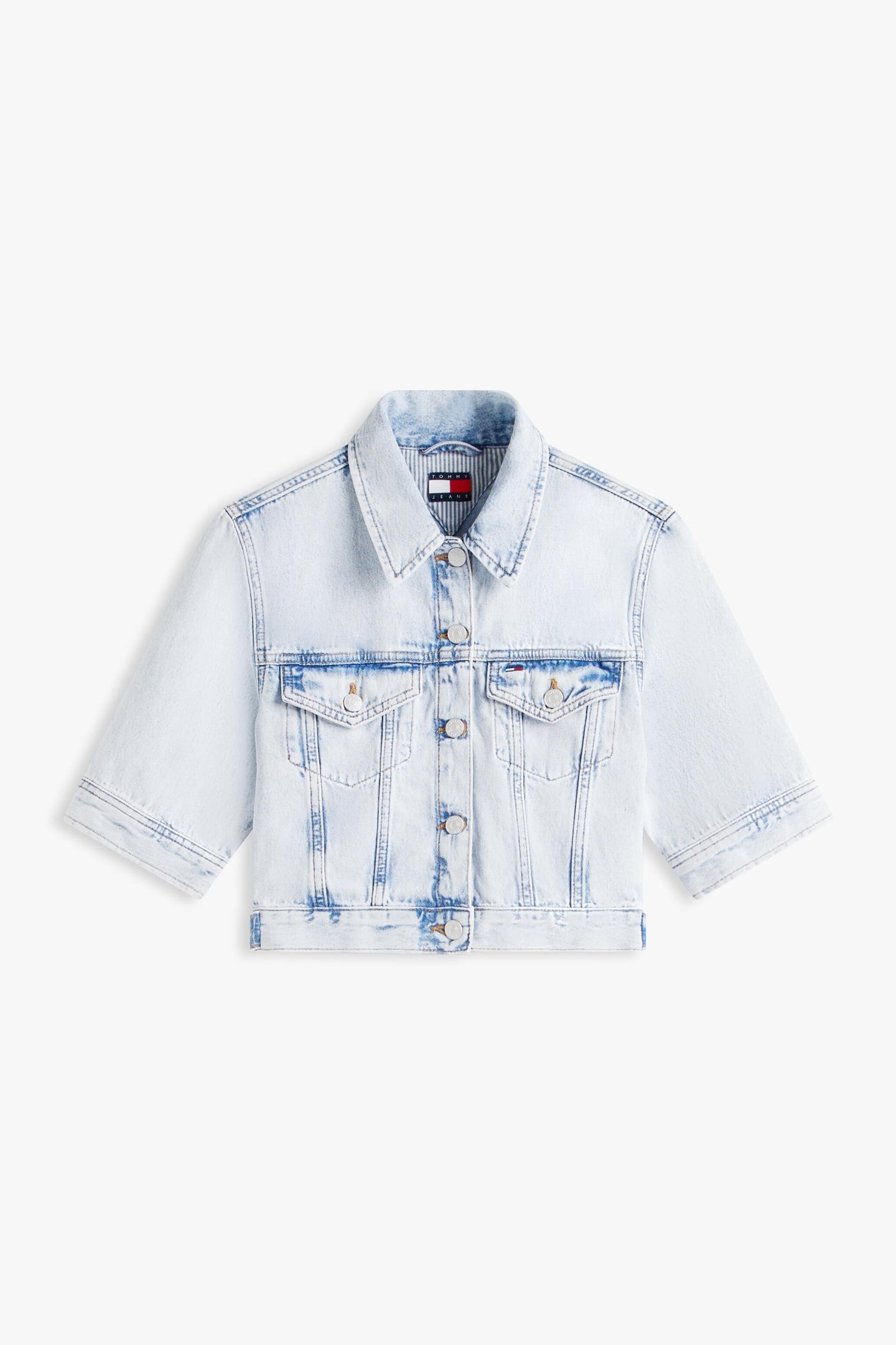 CROPPED TRUCKER DENIM LIGHT 4