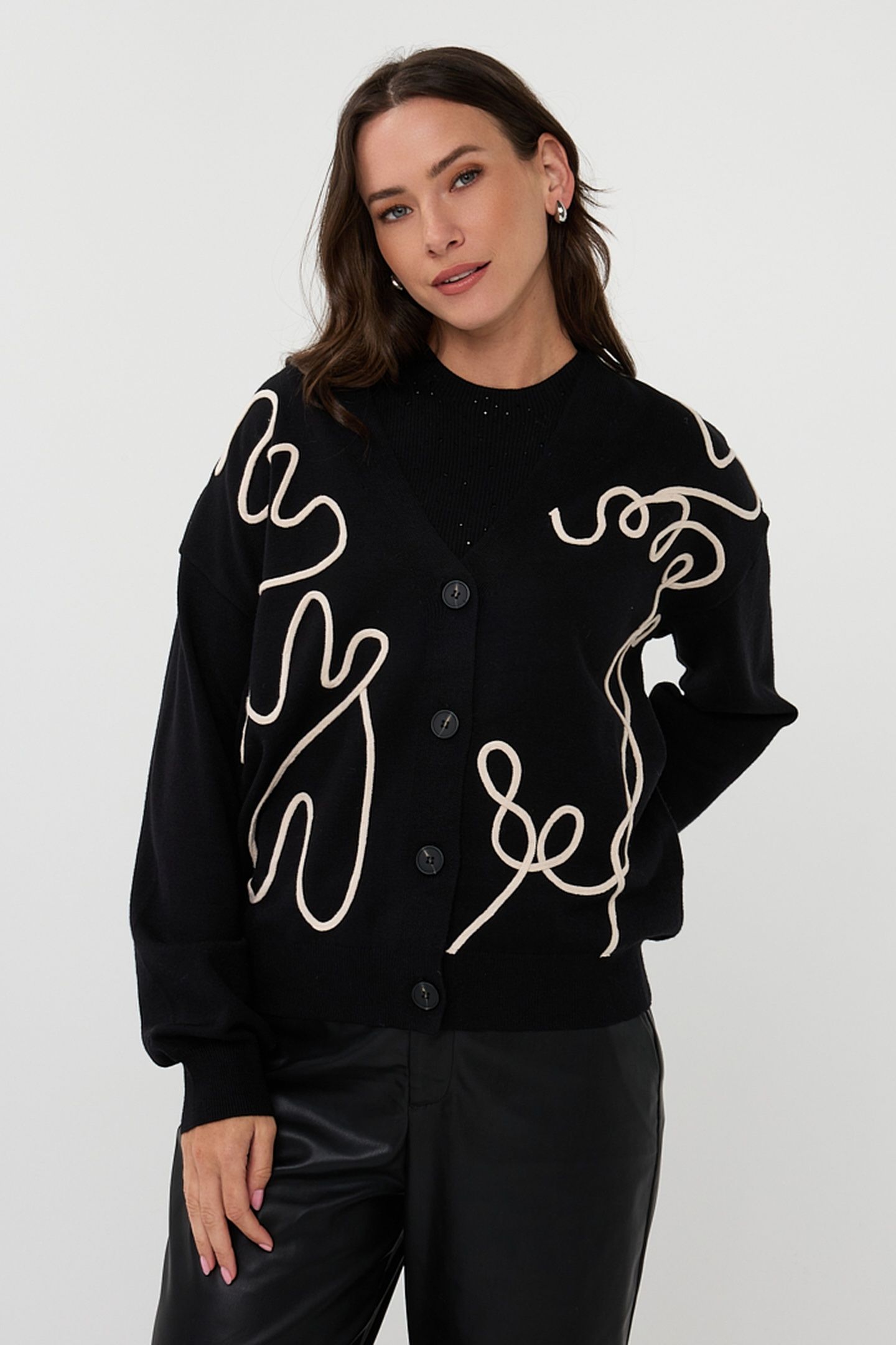 CARDIGAN TAPE PATCH BLACK 2