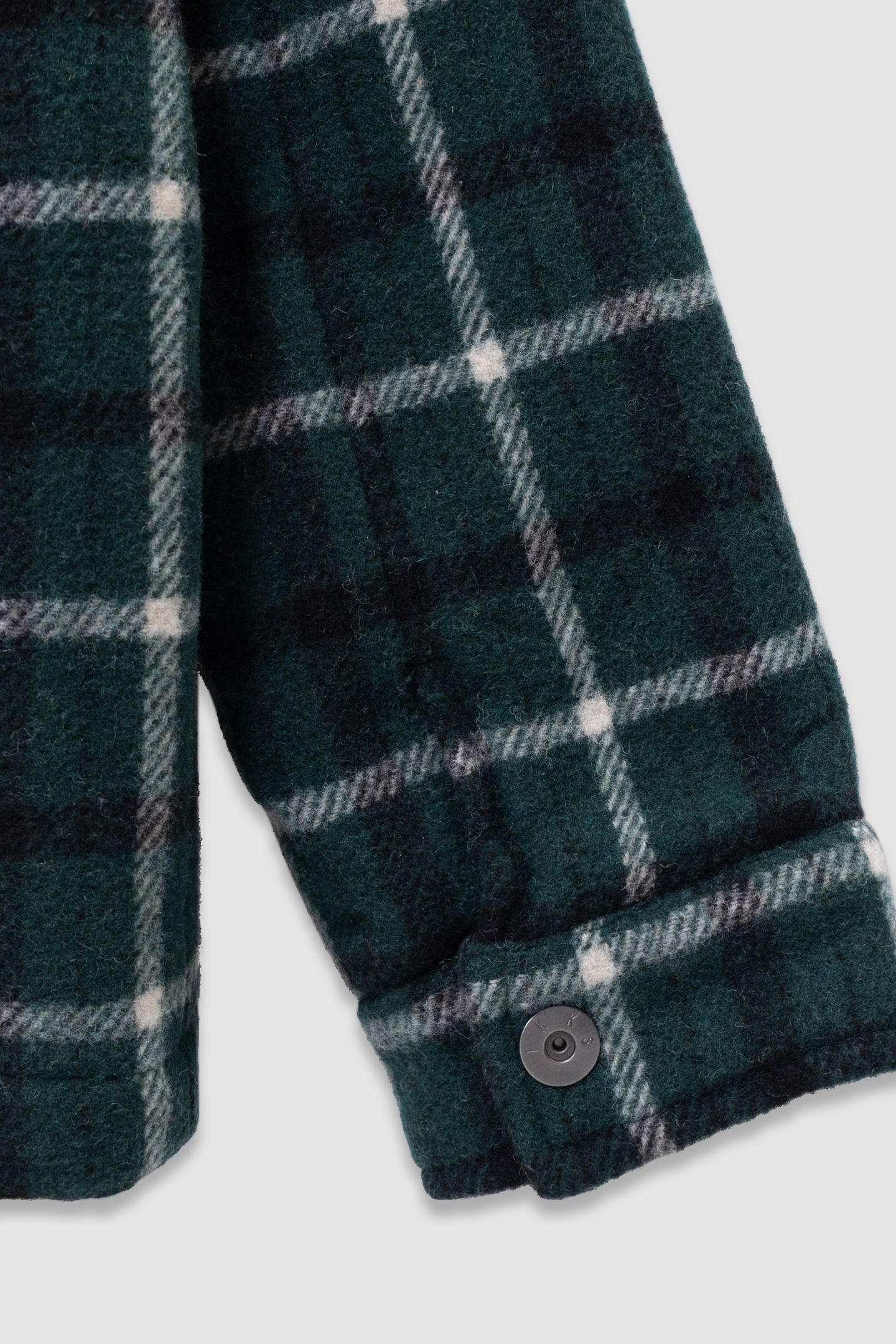 BOYS’ GREEN CHECK FUR-LINED OVERSHIRT JACKET 7