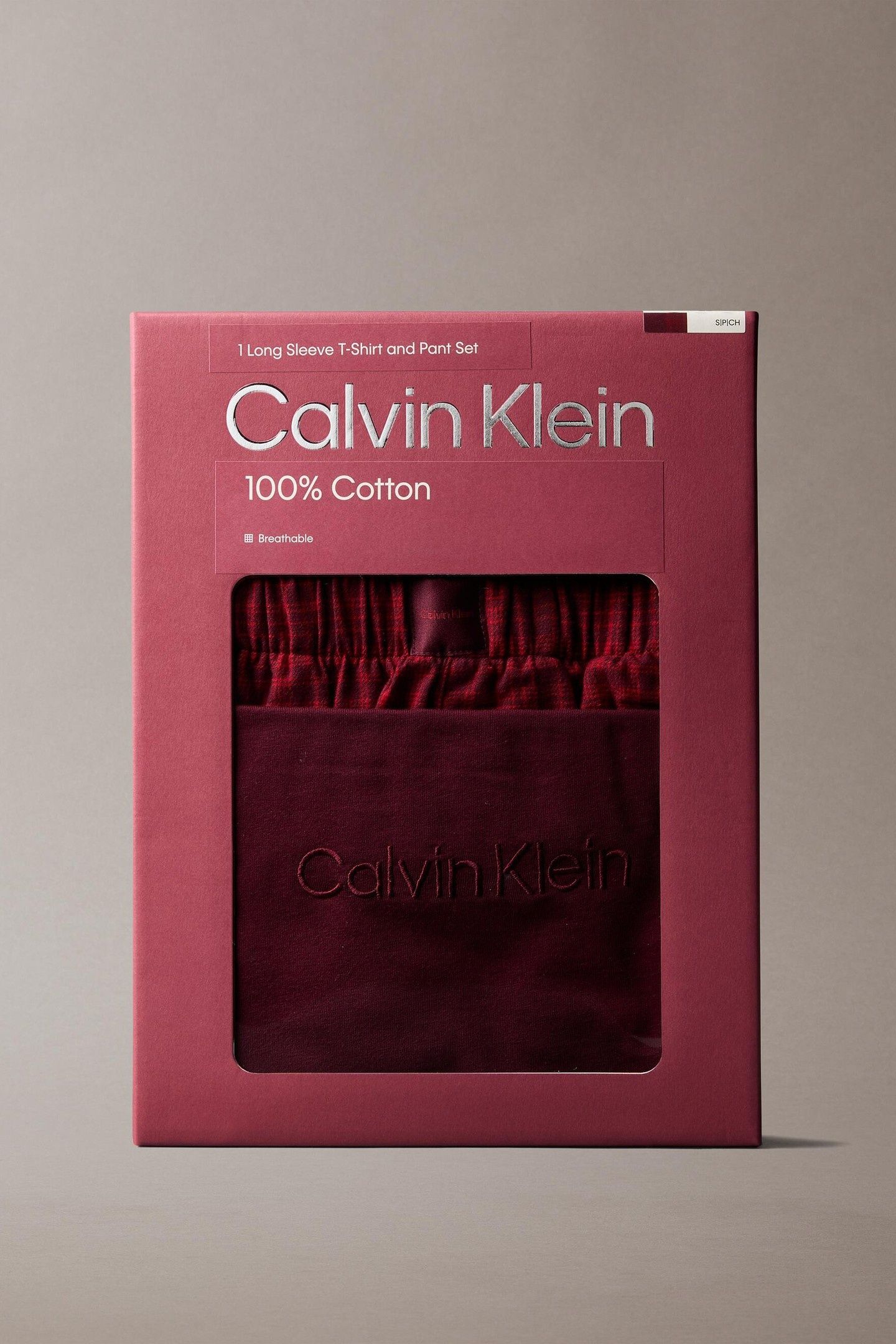 LS TEE FLANNEL PANT SET ZINFANDEL 4