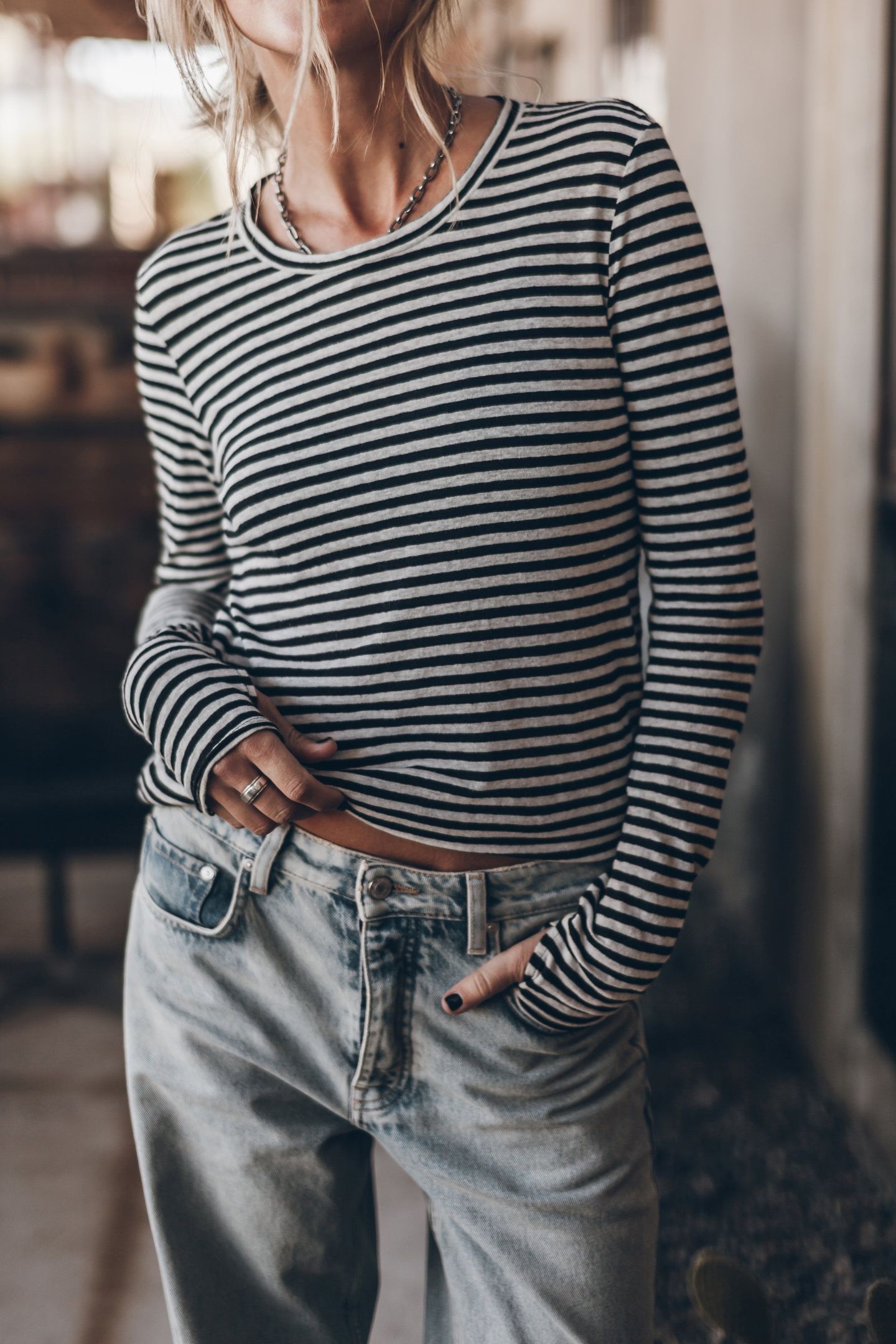THE STRIPED THIN LINEN LONGSLEEVE 1