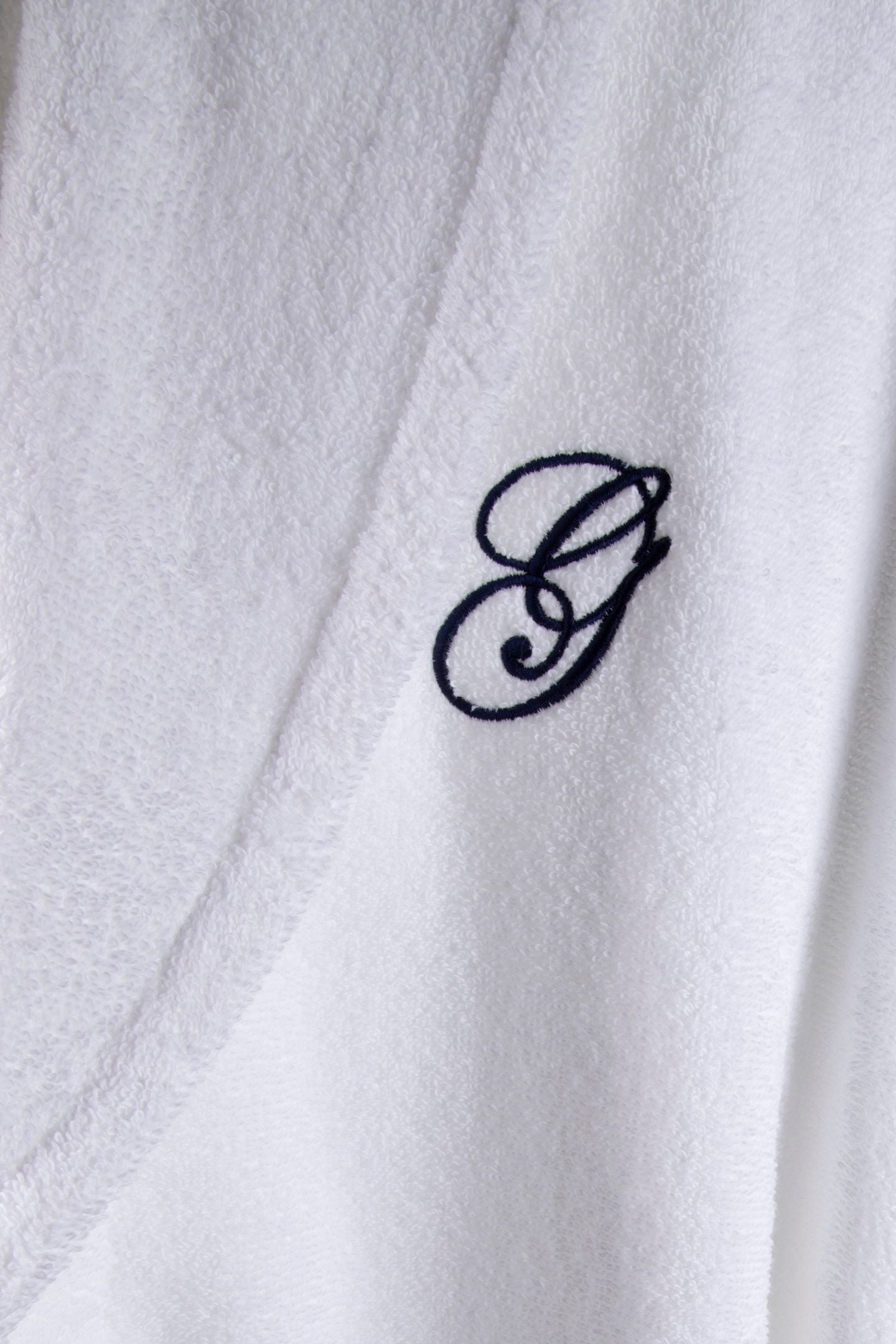 UNISEX EMBROIDERY ROBE WHITE 4