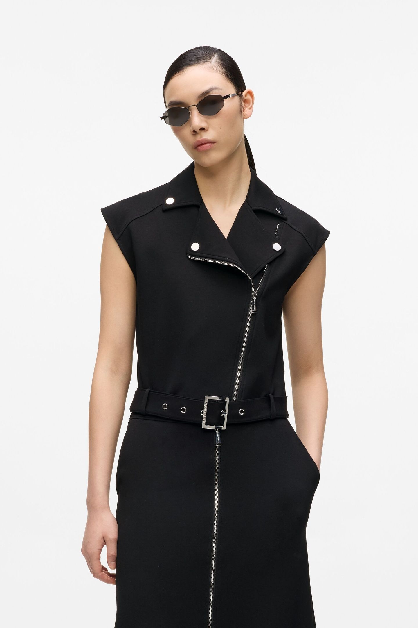 JERSEY BIKER SWEATSHIRT BLACK 1