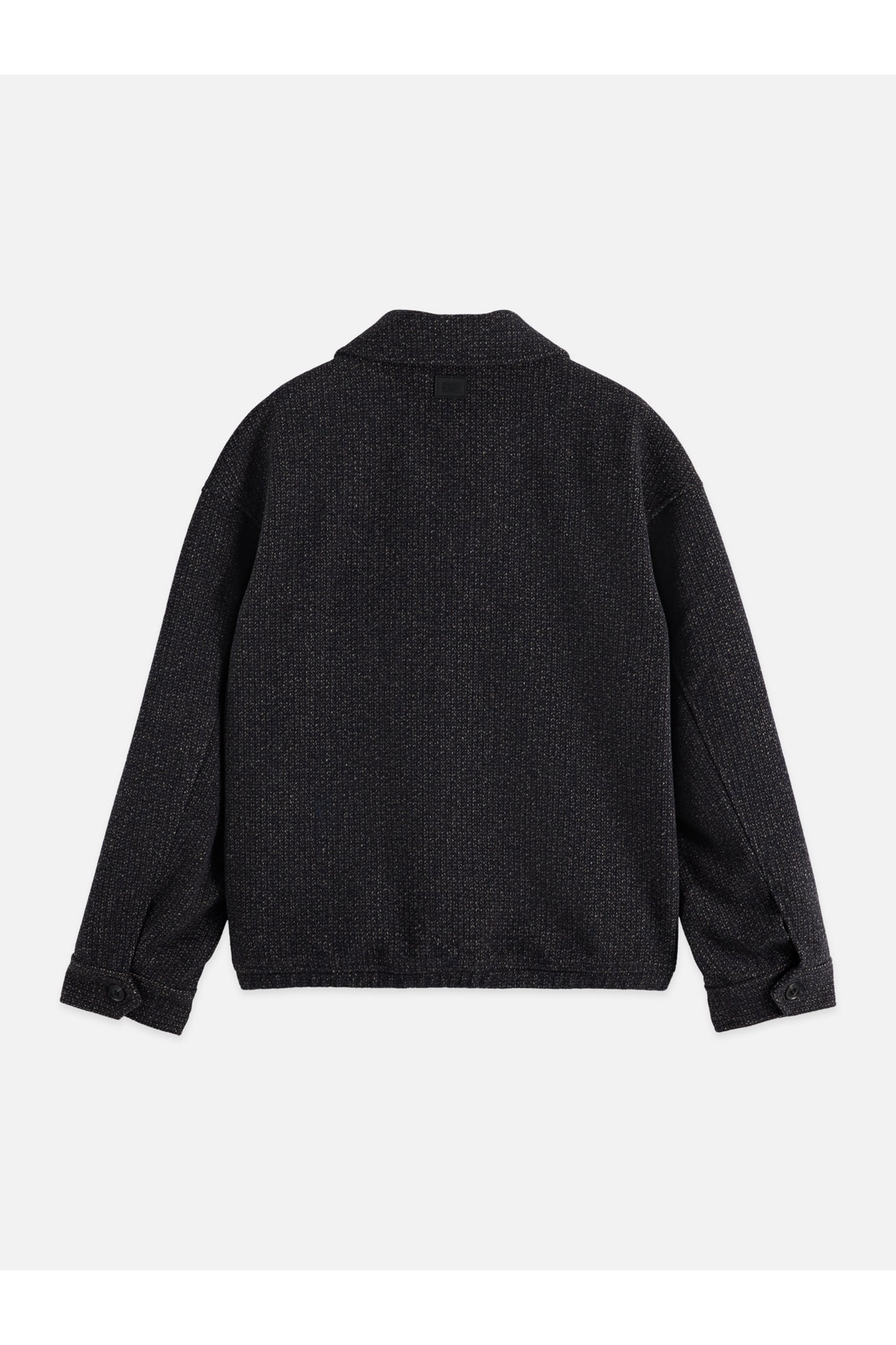 TEXTURED WOOL JACKET BLACK 2