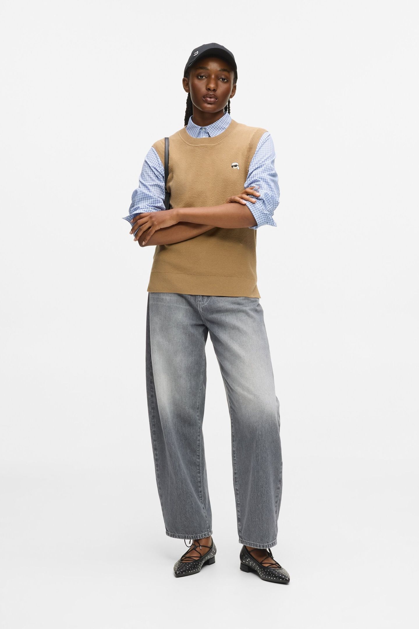 IKON KNIT VEST NOUGAT 3