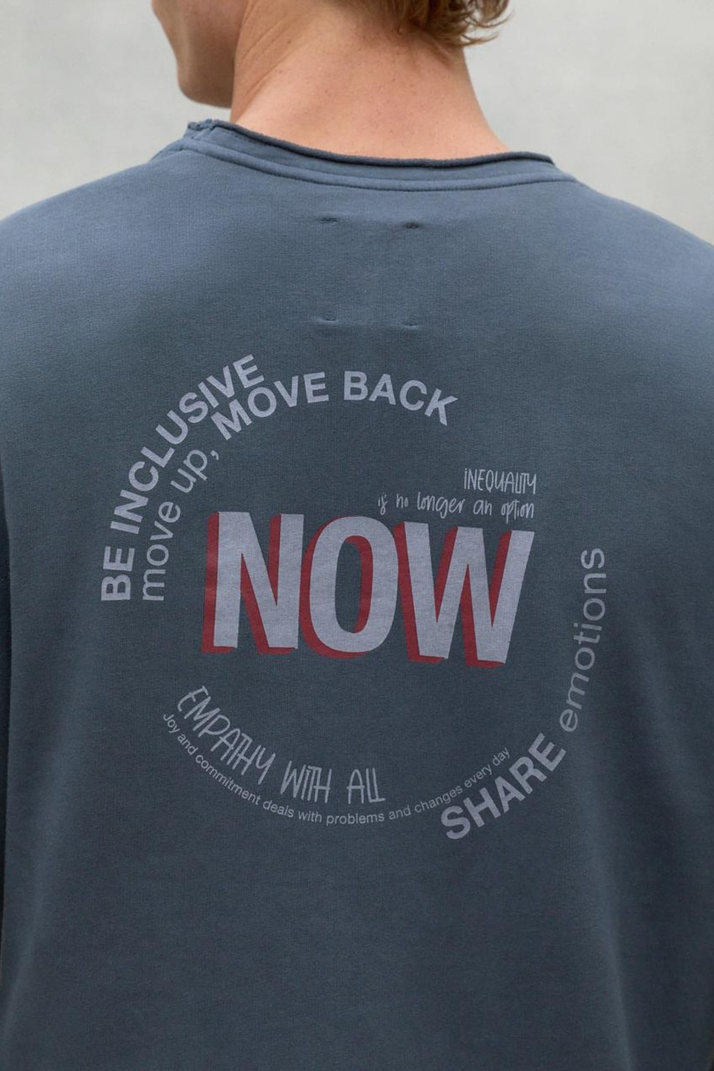 NOWALF LONG SLEEVE T-SHIRT STEEL BLUE 7