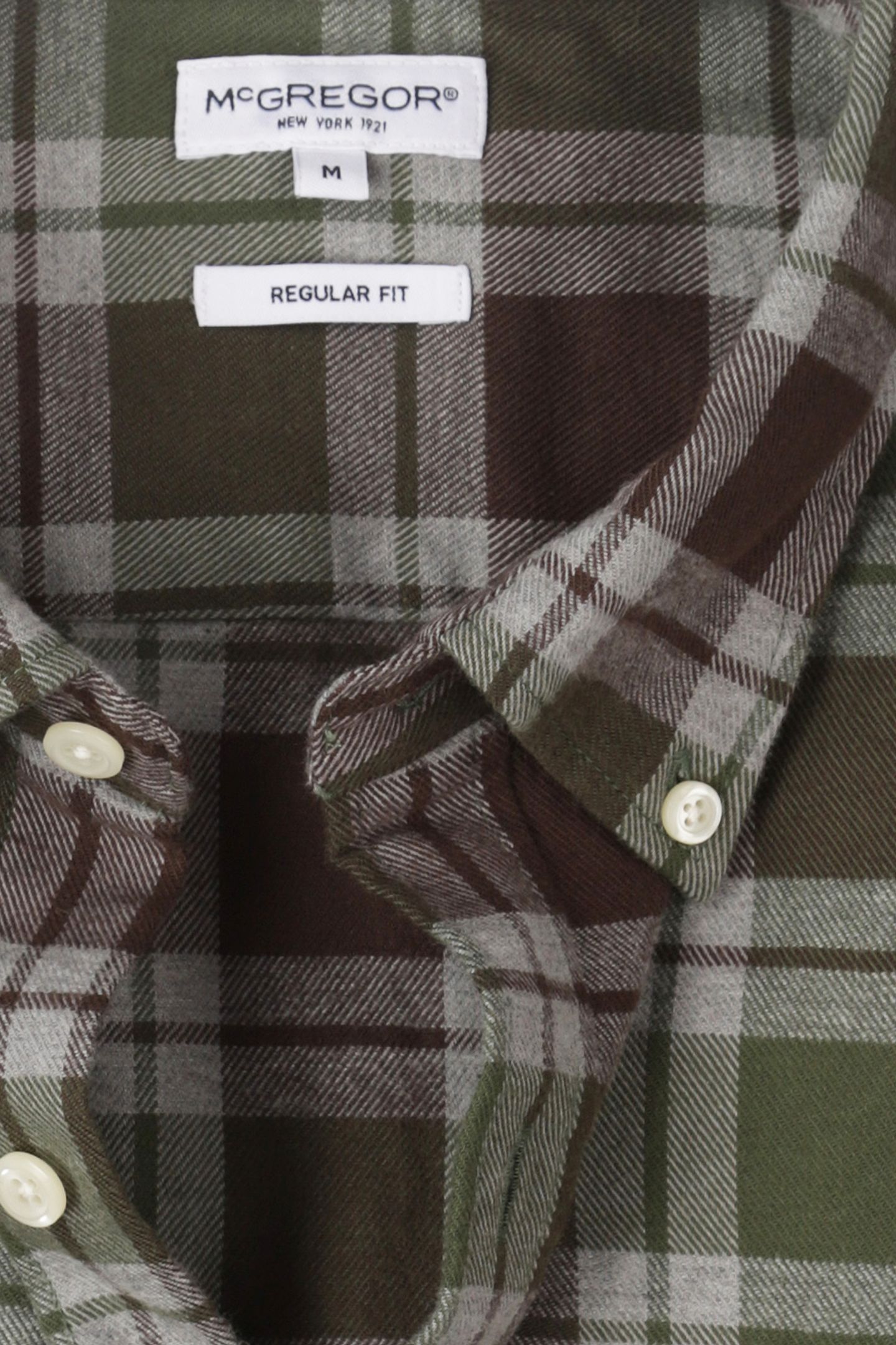 FLANNEL CHECK SHIRT #5 DARK OLIVE 7