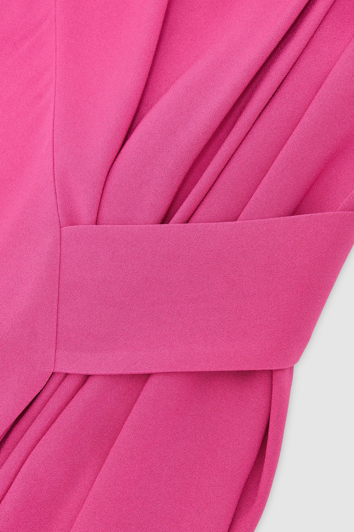 DRAPE DETAIL OCCASION MIDI DRESS RASPBERRY PINK 6