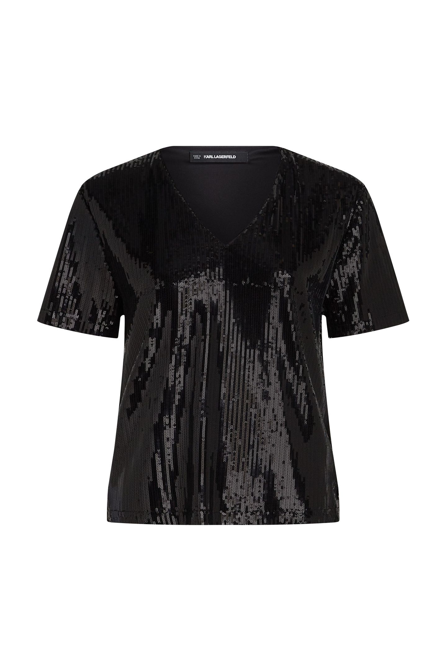 SEQUINS TOP BLACK 1