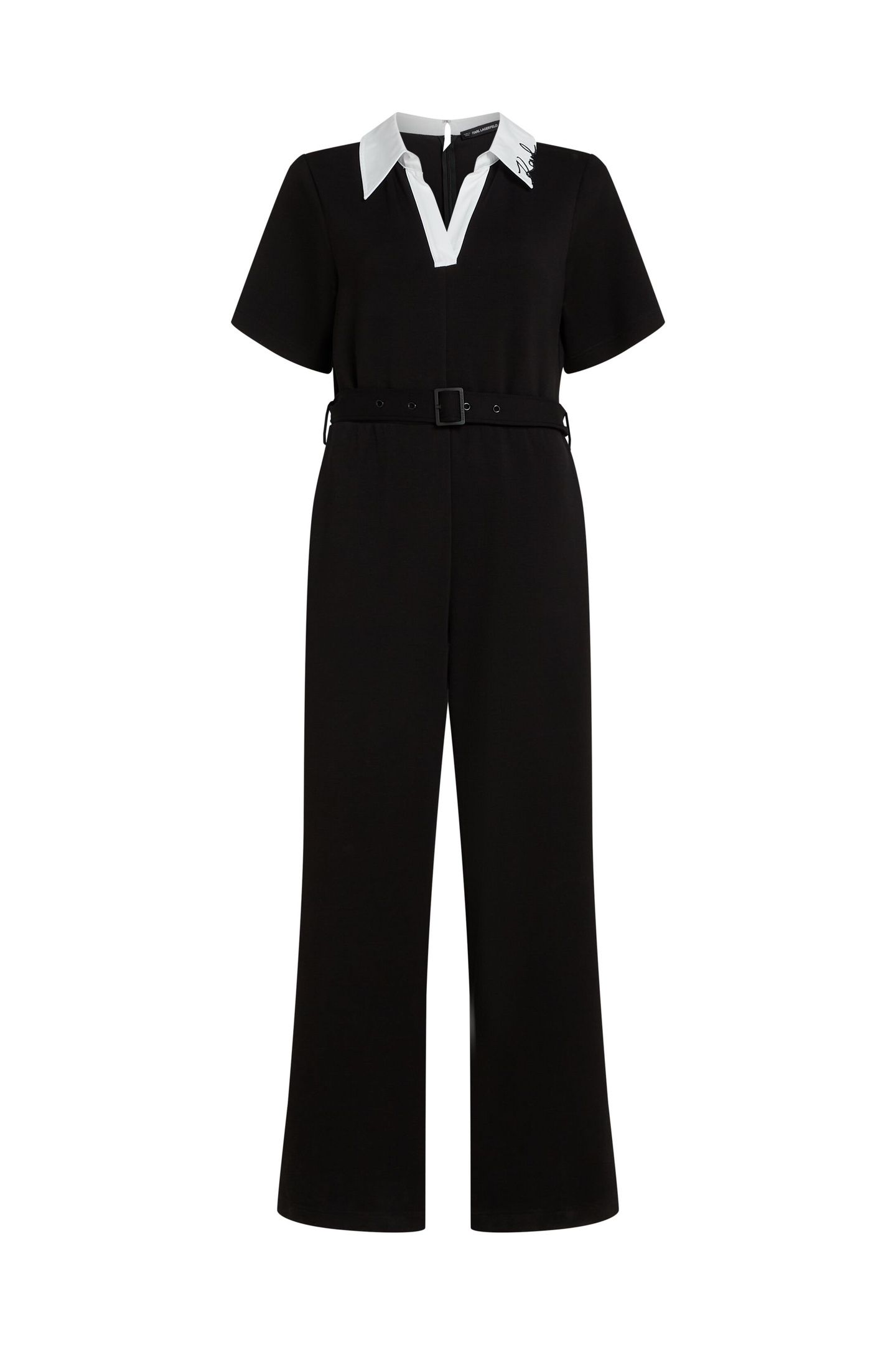 SIGNATURE COLLAR JUMPSUIT BLACK 4