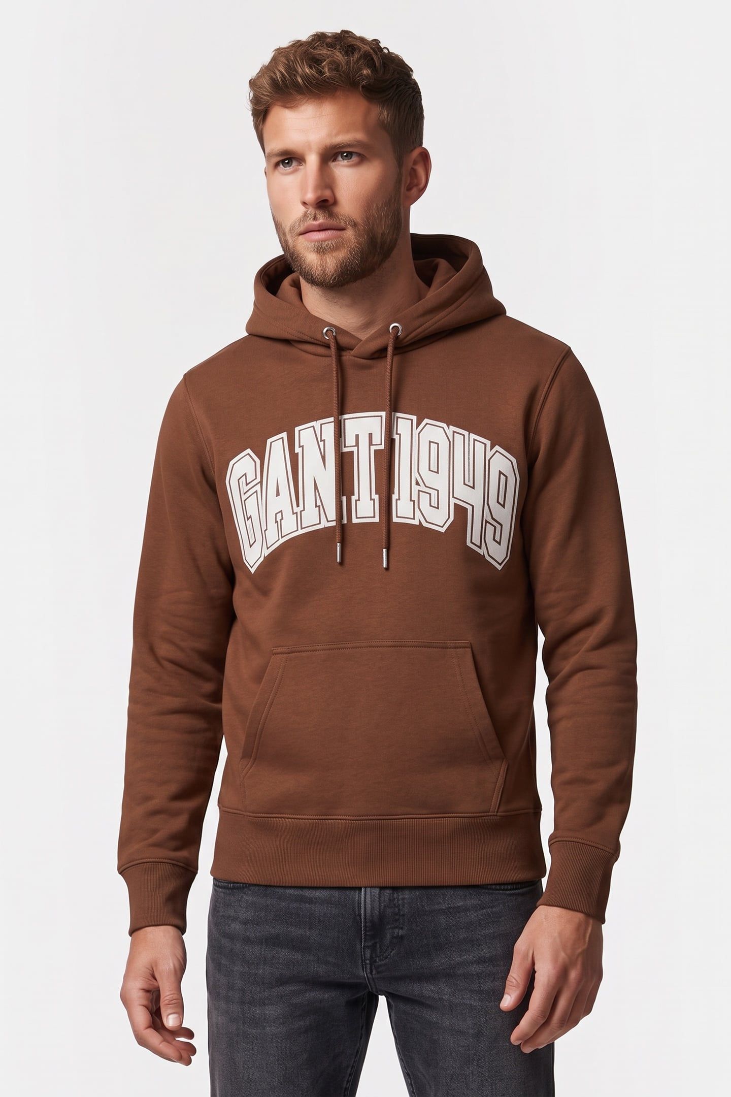 GRAPHIC HOODIE MAHOGANY BROWN 1