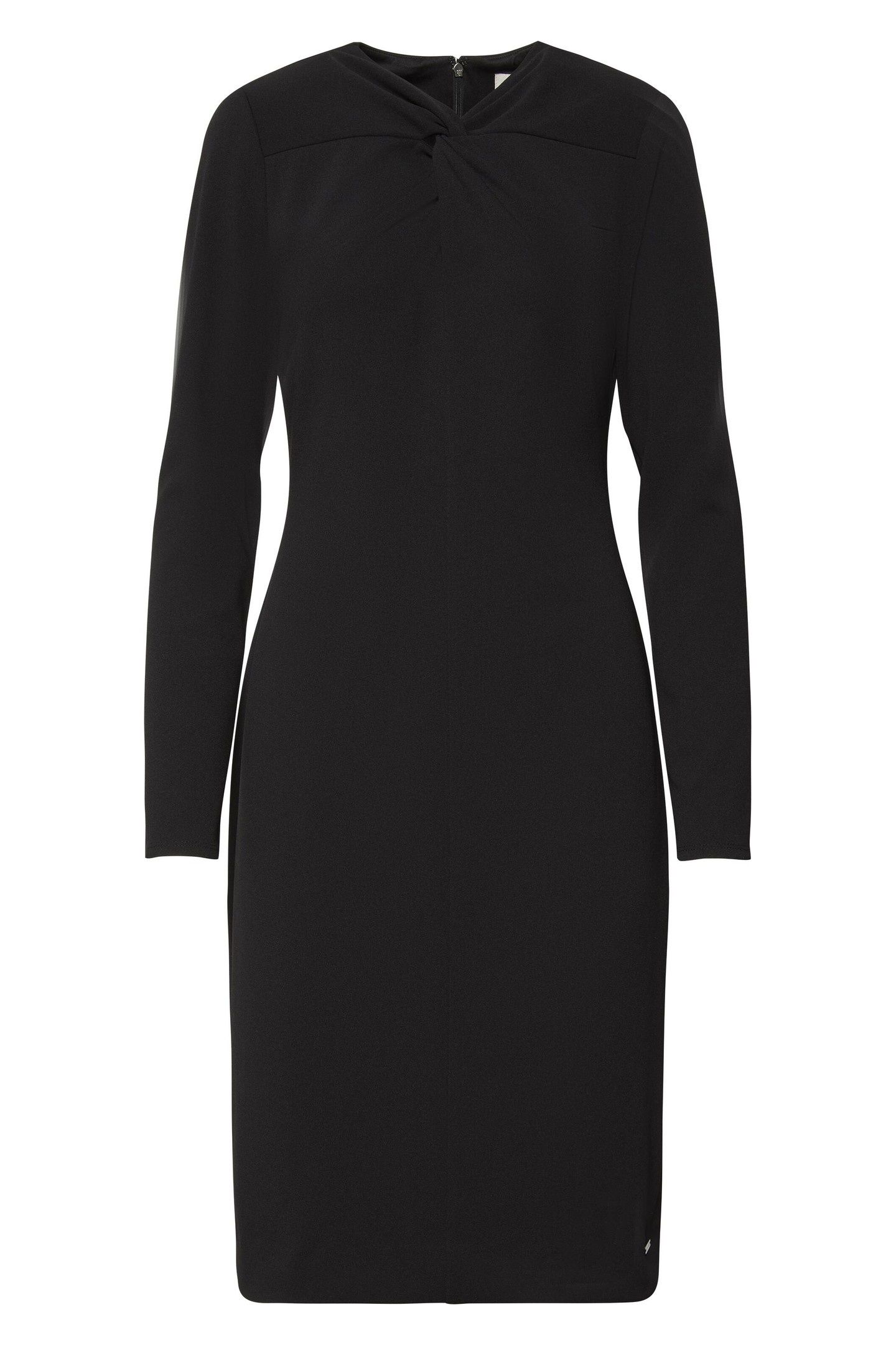 STRETCH CREPE DRESS BLACK 1