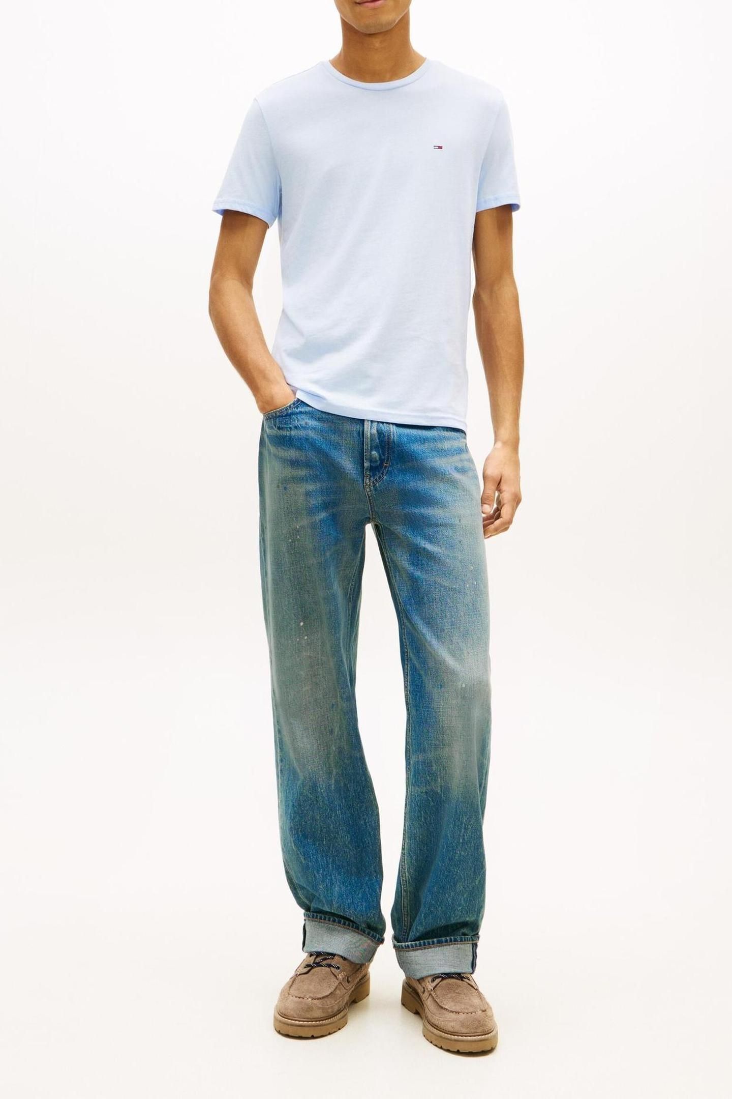 TJM XSLIM JASPE TEE SWEET BLUE 3