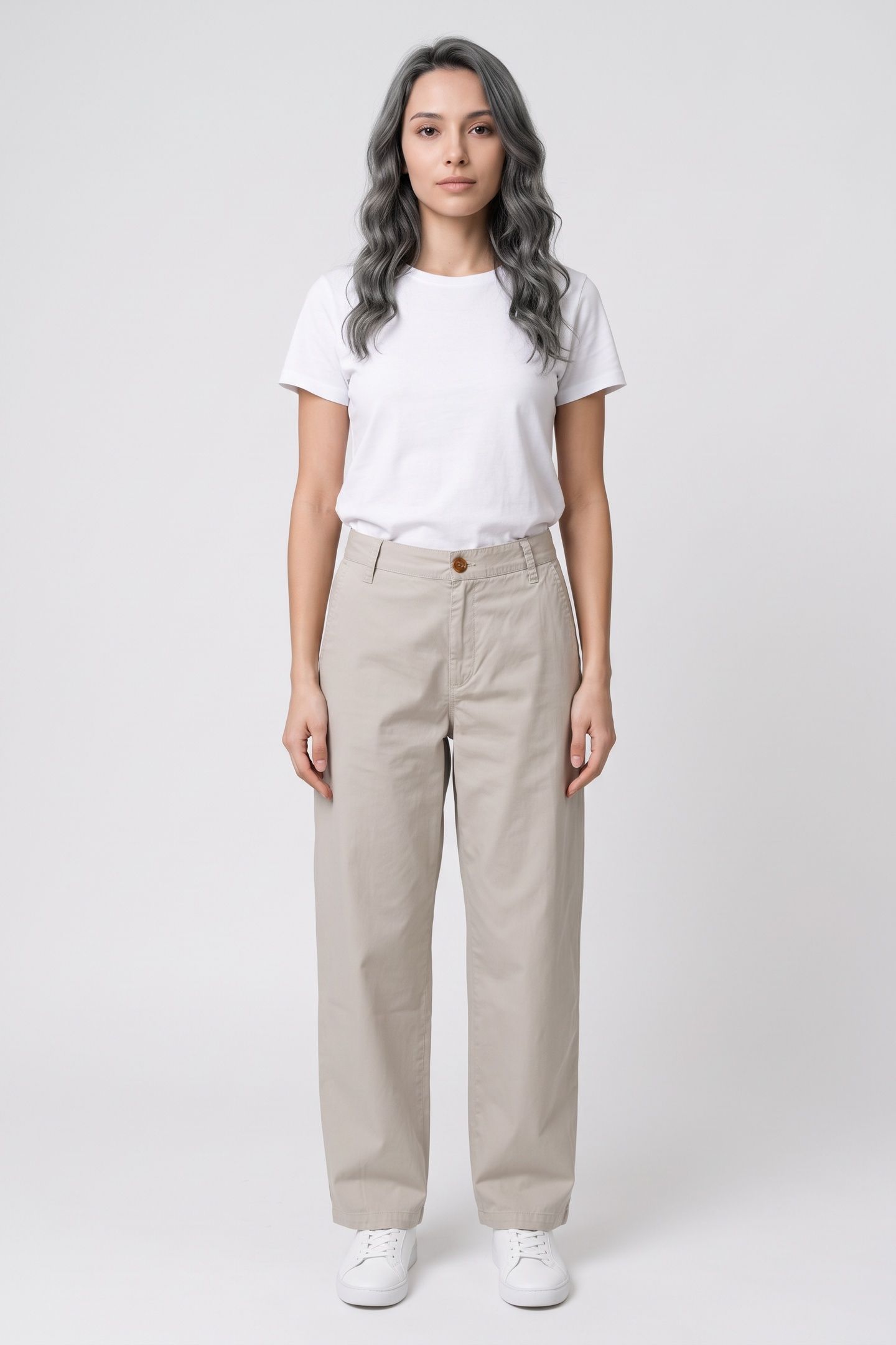 UNISEX CHINOS LAWRENCE LIGHT GREY 3