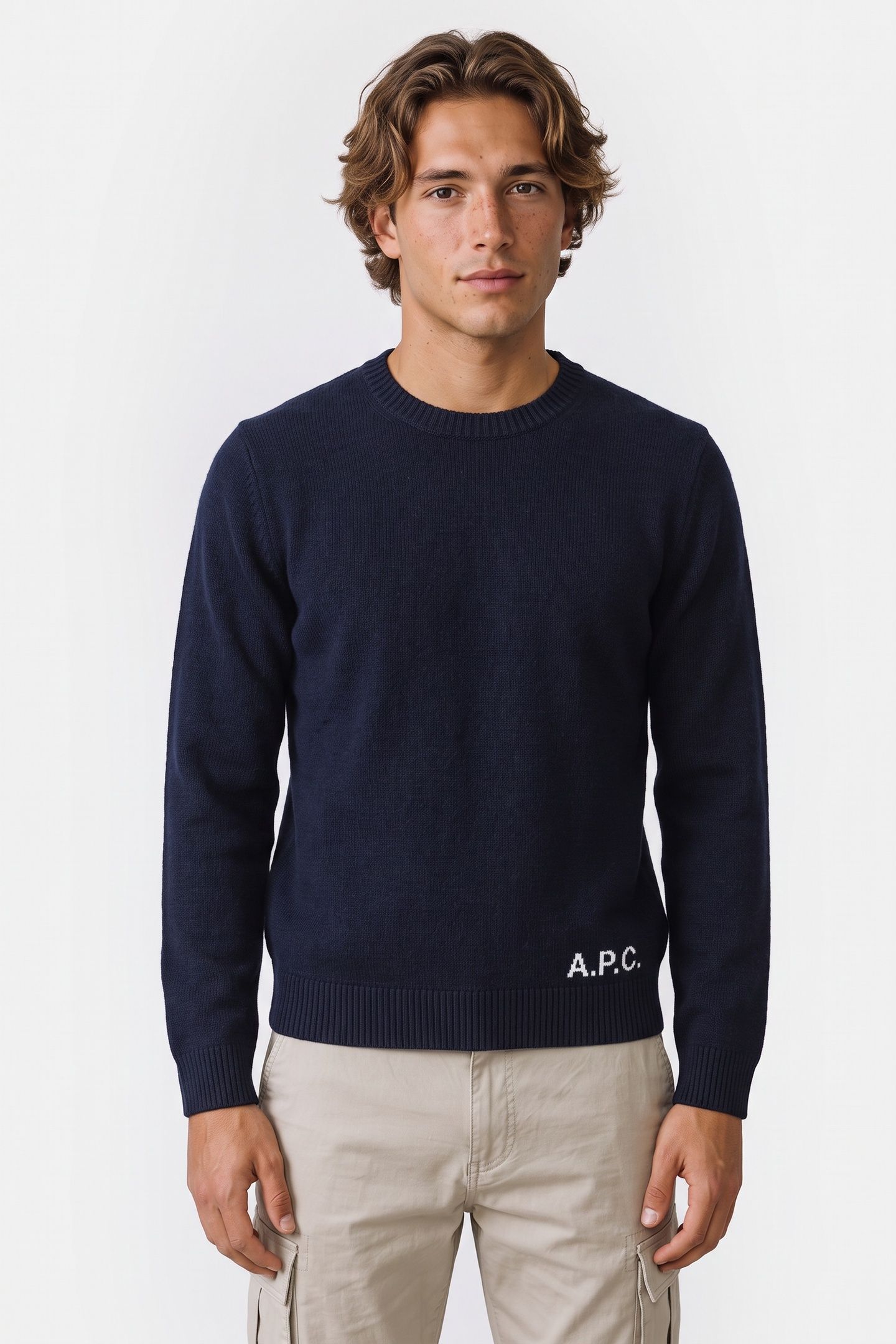 UNISEX SWEATER CREW NECK DARK NAVY 2