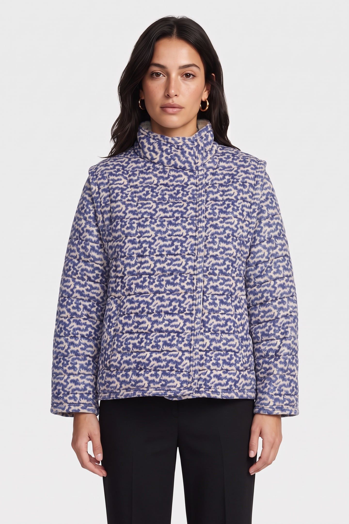 ARETA JACKET BLUE ECRU 1