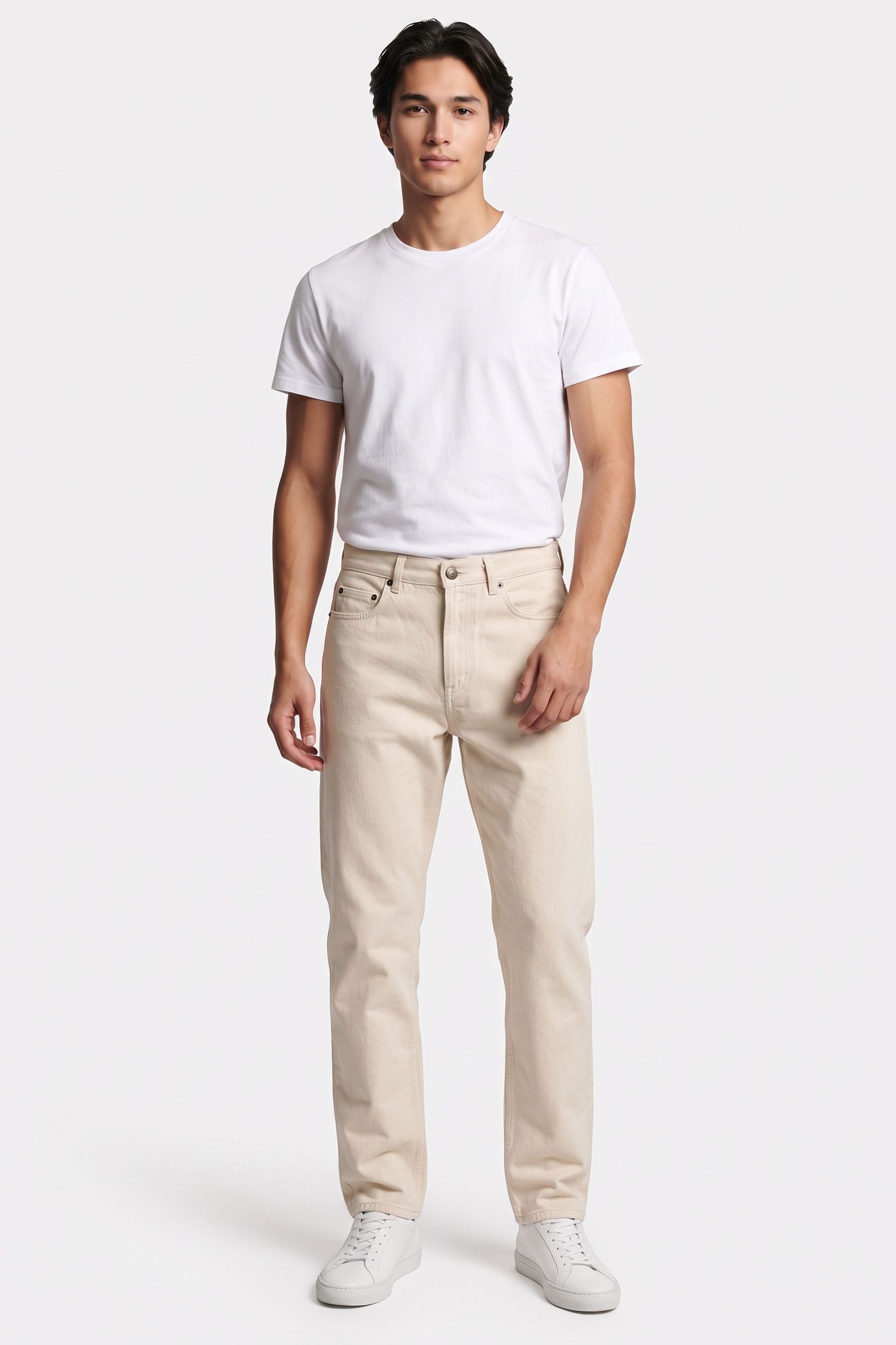UNISEX JEANS FAIRFAX ECRU 2