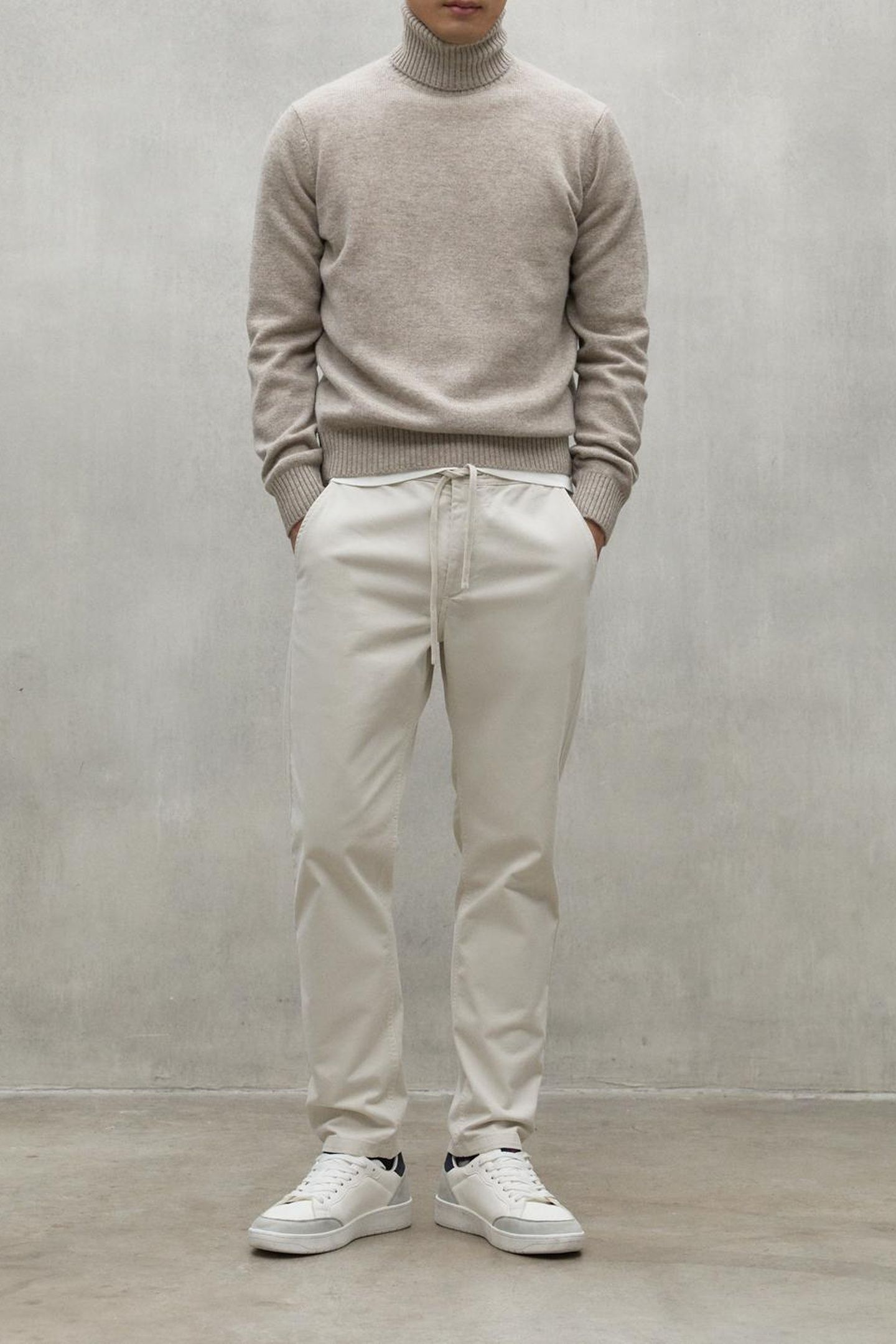 BRUNALF KNIT DARK SAND MELANGE 3