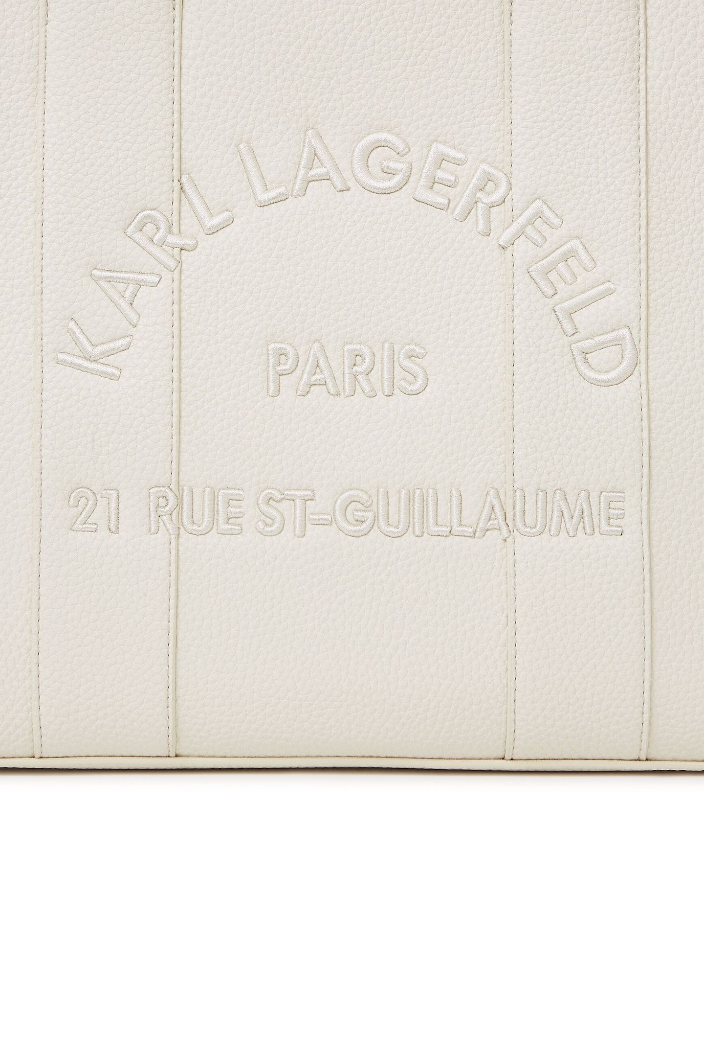 K/RSG MD SQUARE TOTE PEB EMB OFF WHITE 3