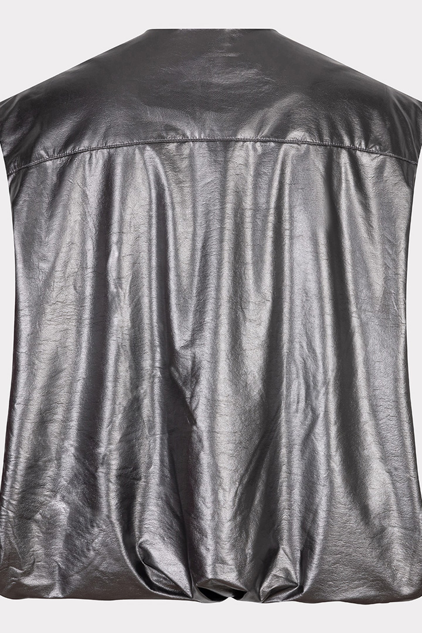 BODYWARMER METALLIC PU GREY 3