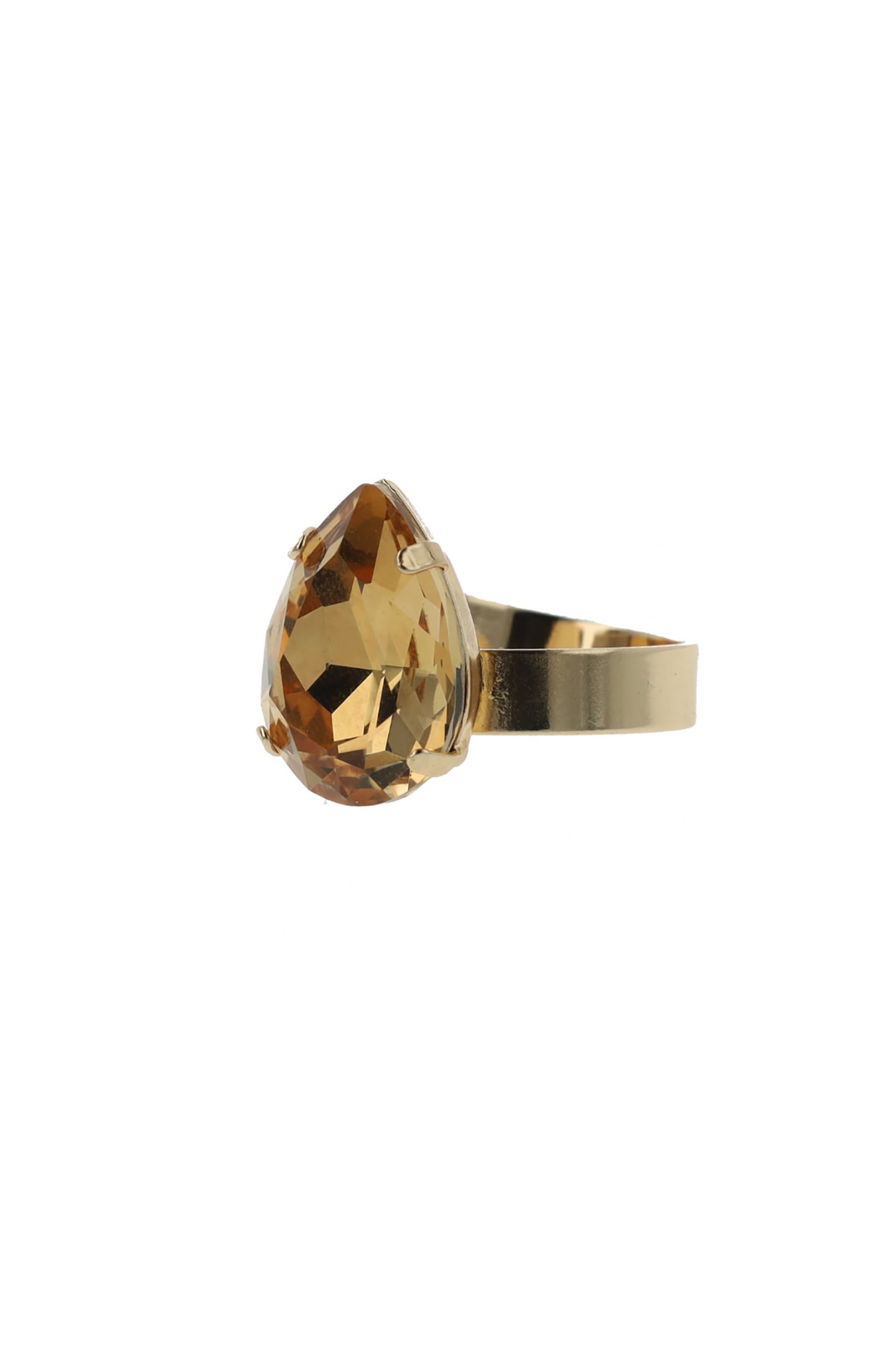 CLASSIC DROP RING LIGHT TOPAZ BROWN 3
