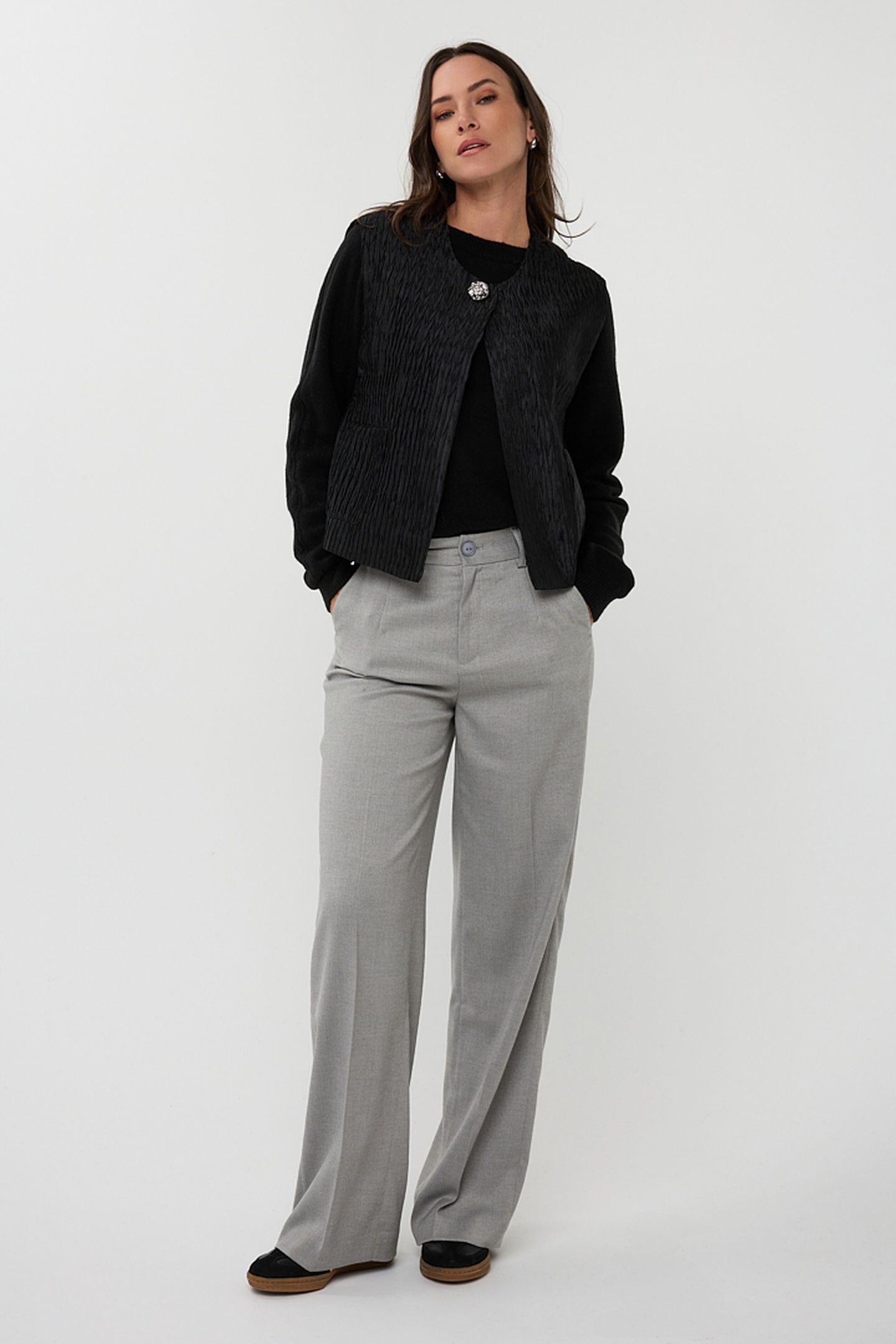 GILET CRINKLE BLACK 1