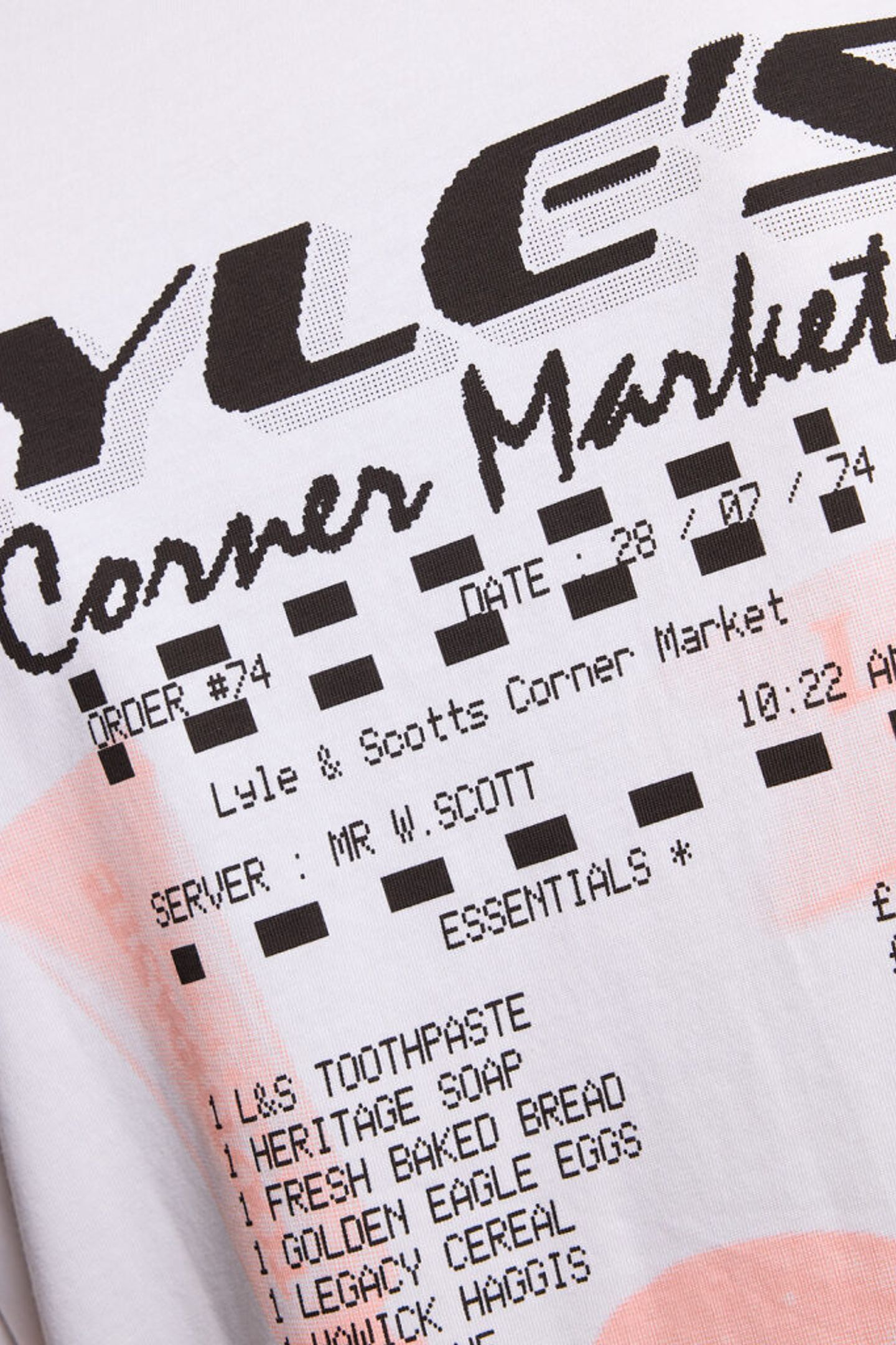 RECEIPT GRAPHIC T-SHIRT WHITE 7