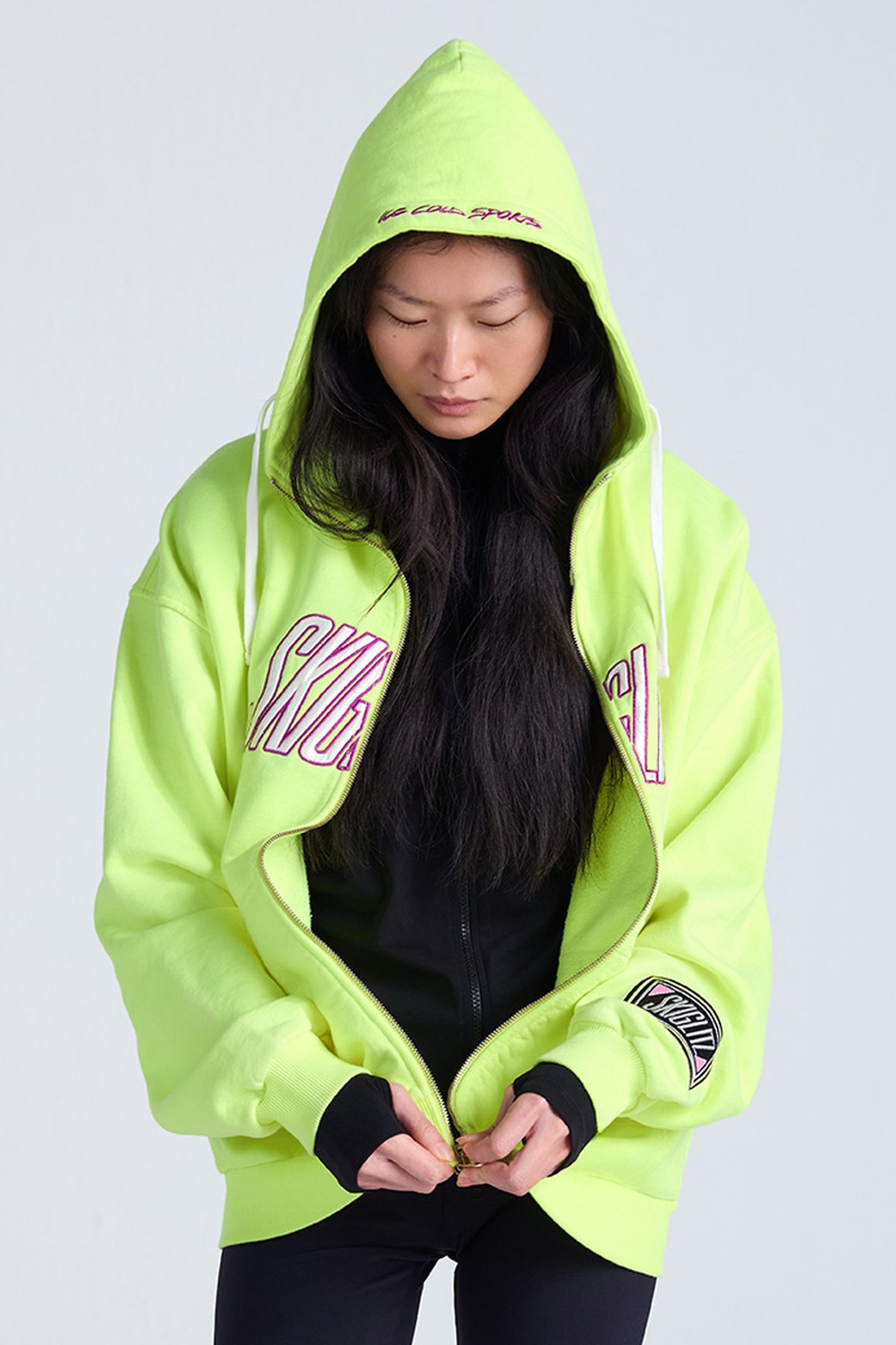 LENA ZIPPED HOODIE YELLOW 2
