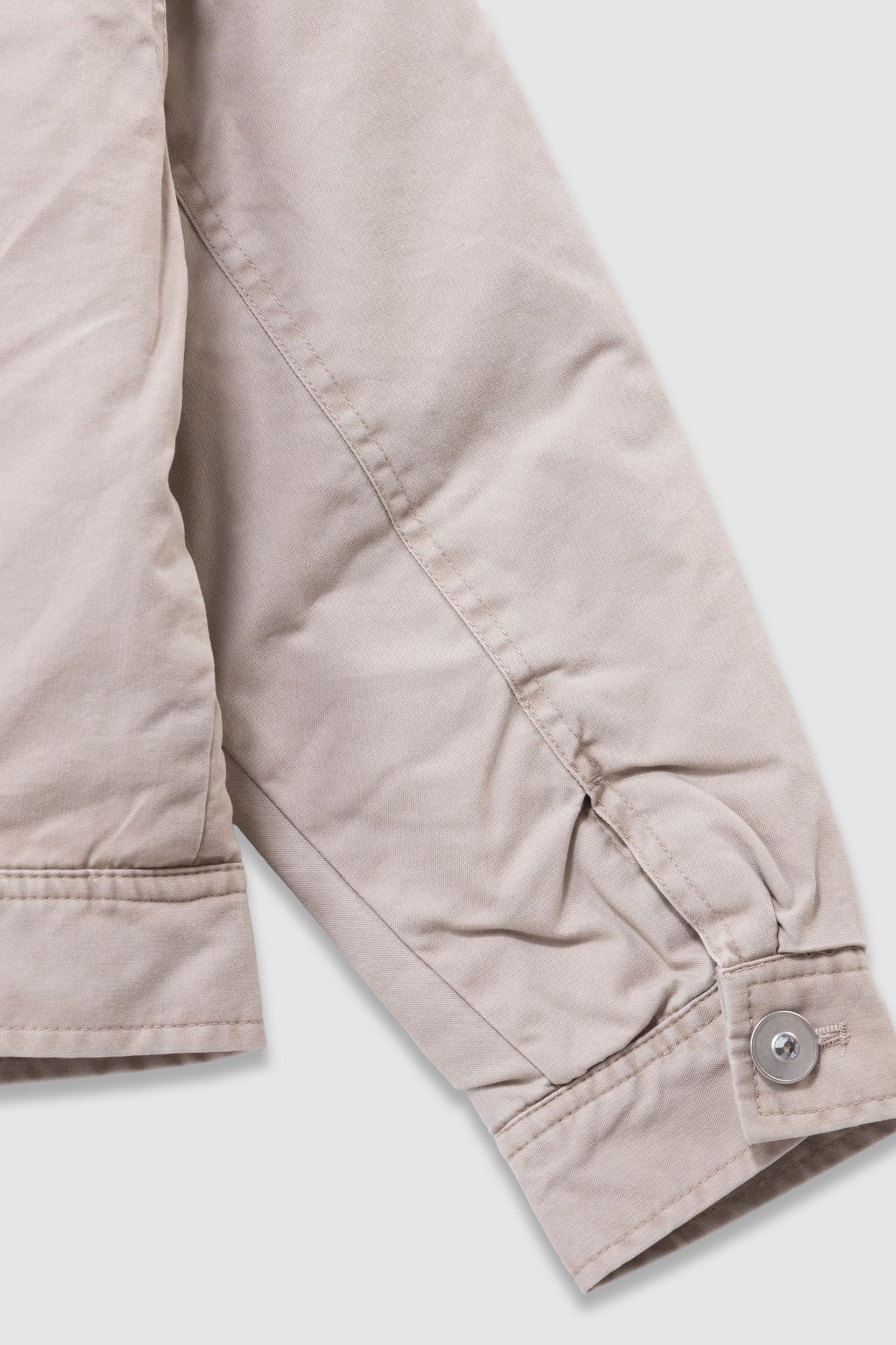 GIRLS’ BEIGE CANVAS FUR-LINED JACKET 3