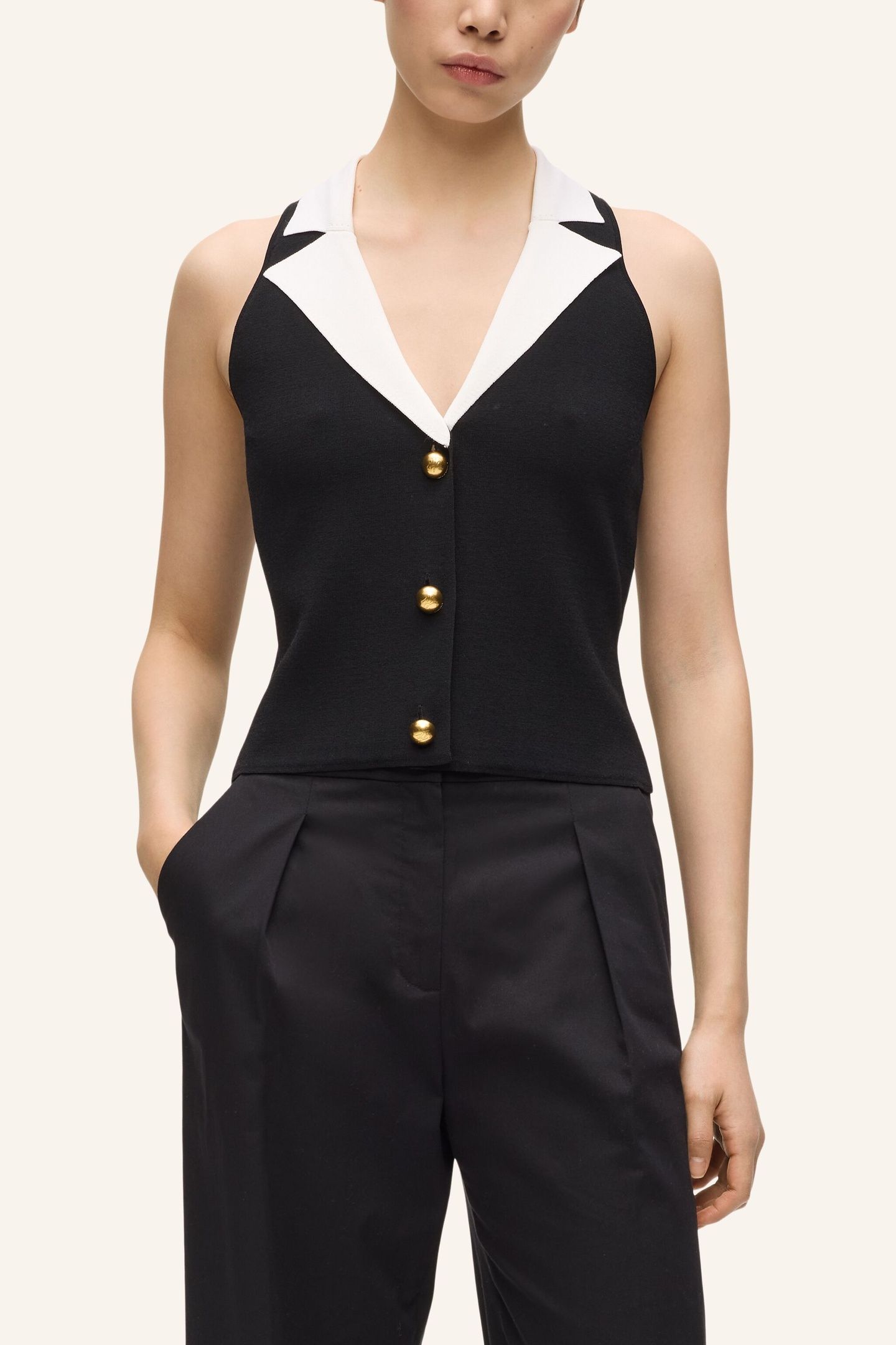 BW SUMMER KNIT TOP BLACK/WHITE 3