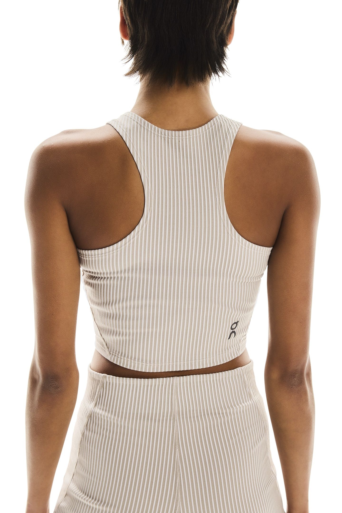 ALL-DAY RIBBED CROP 1 DESERT | WHITE 5