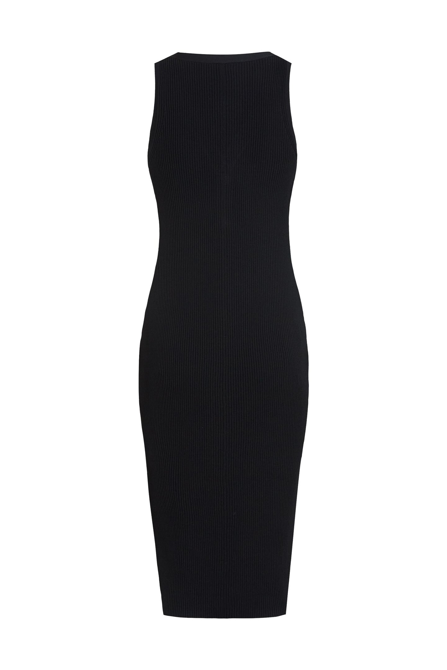 LOGO KNIT DRESS BLACK/WHITE 7