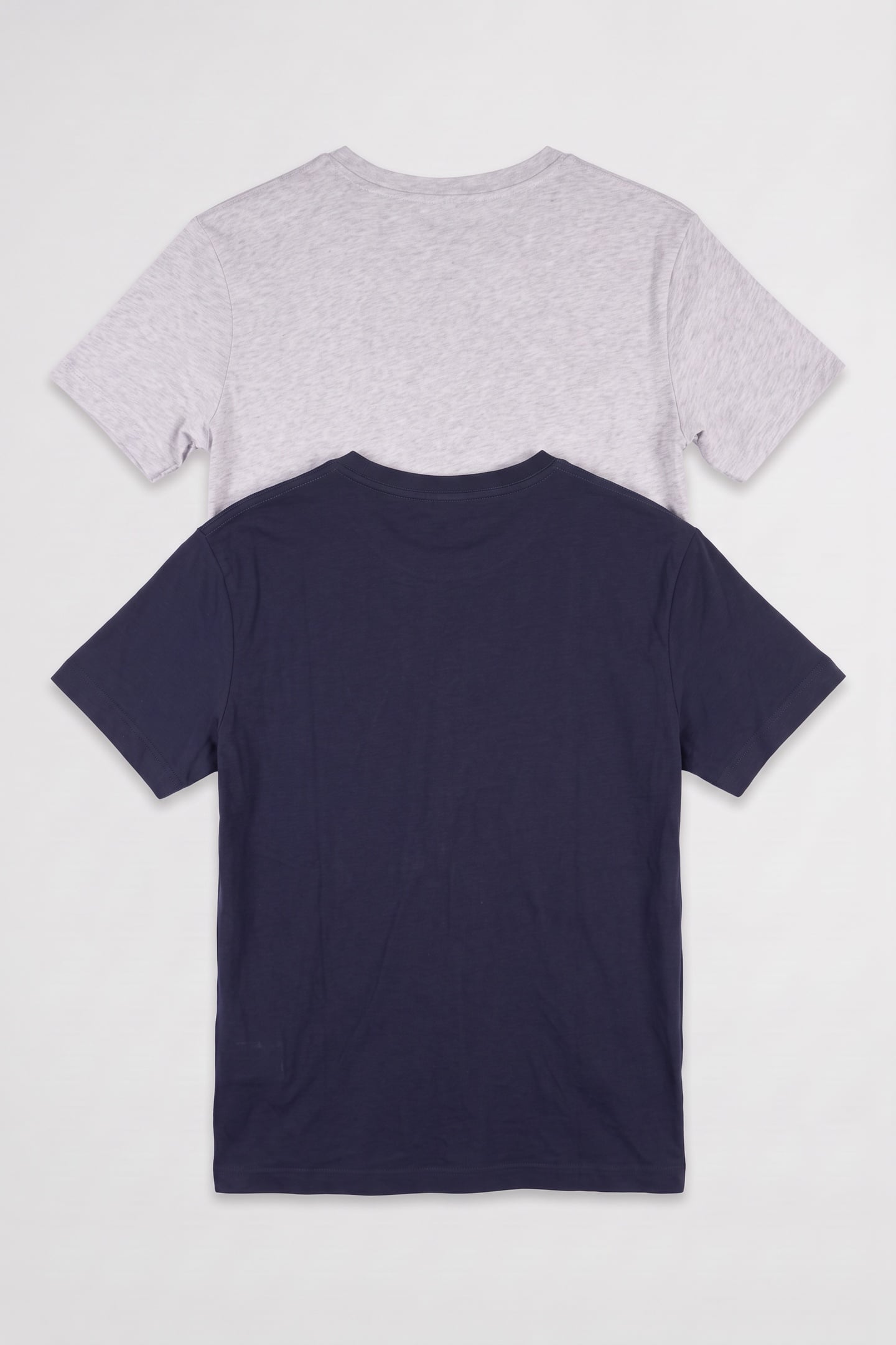 TEEN UNISEX C-NECK T-SHIRT 2-PACK LIGHT GREY/NAVY 2