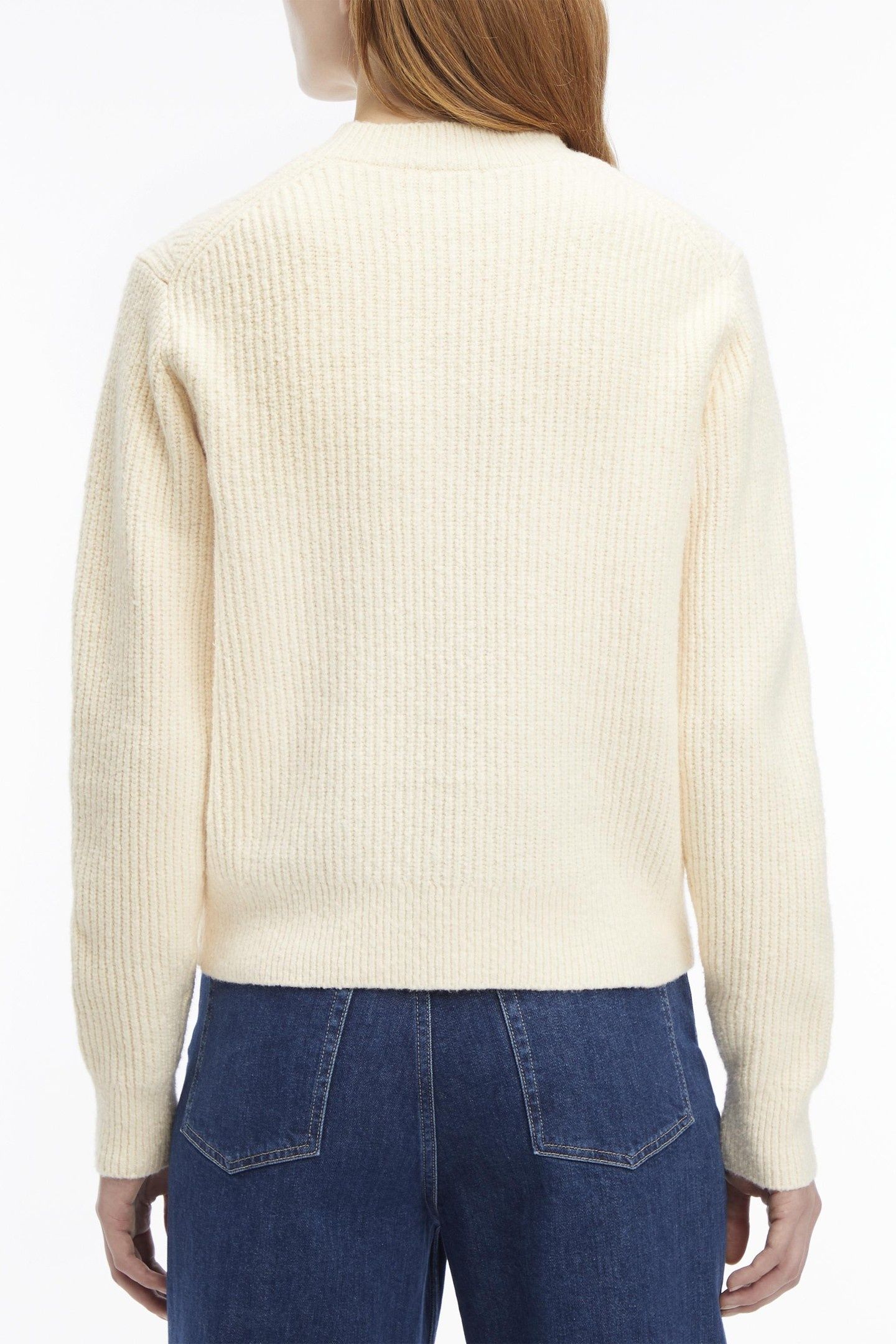 BOUCLE RIB C-NECK RELAXED DEW 2