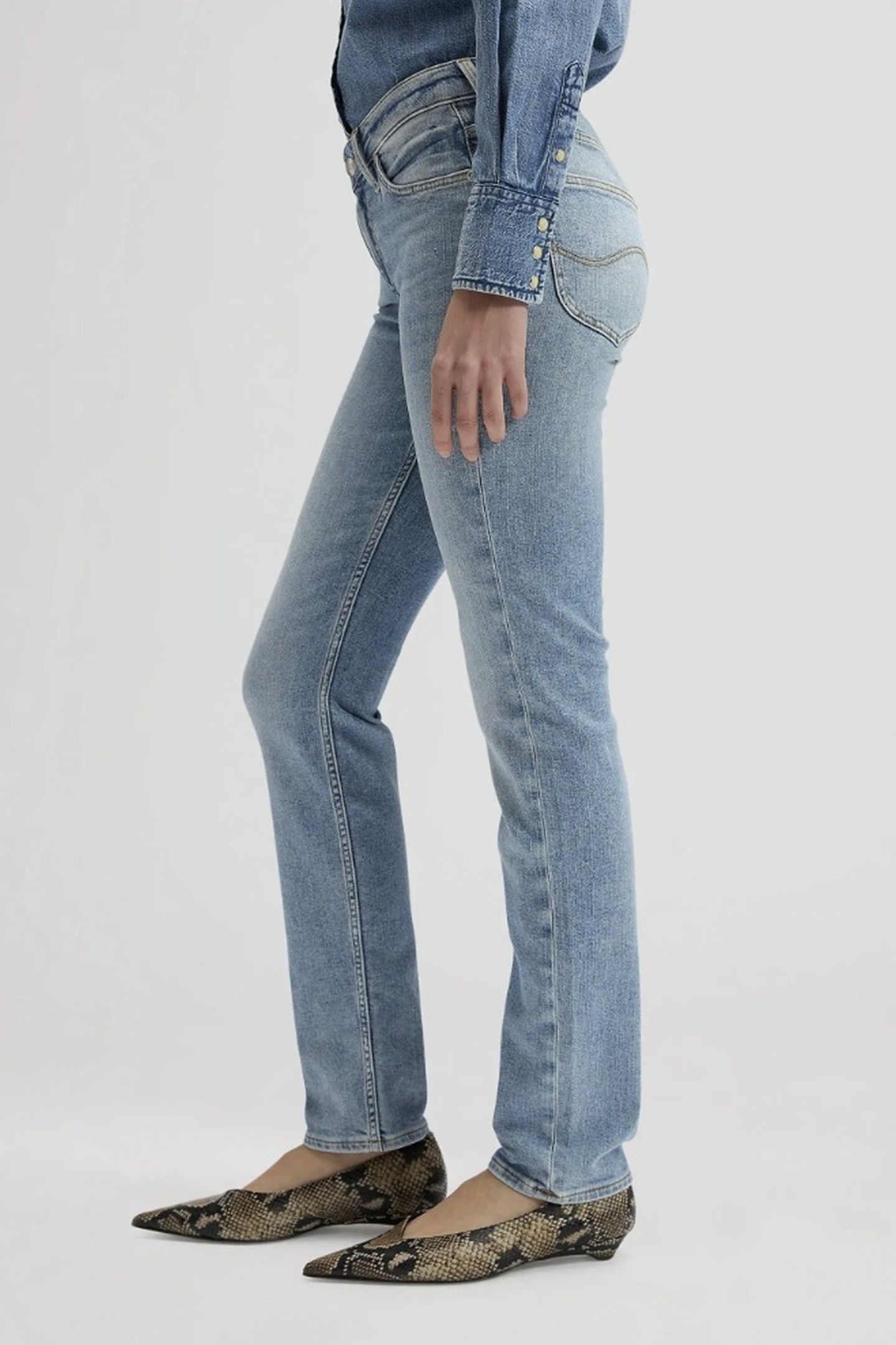 ELLY LIGHT APPROACH SLIM STRAIGHT JEANS DENIM BLUE 4