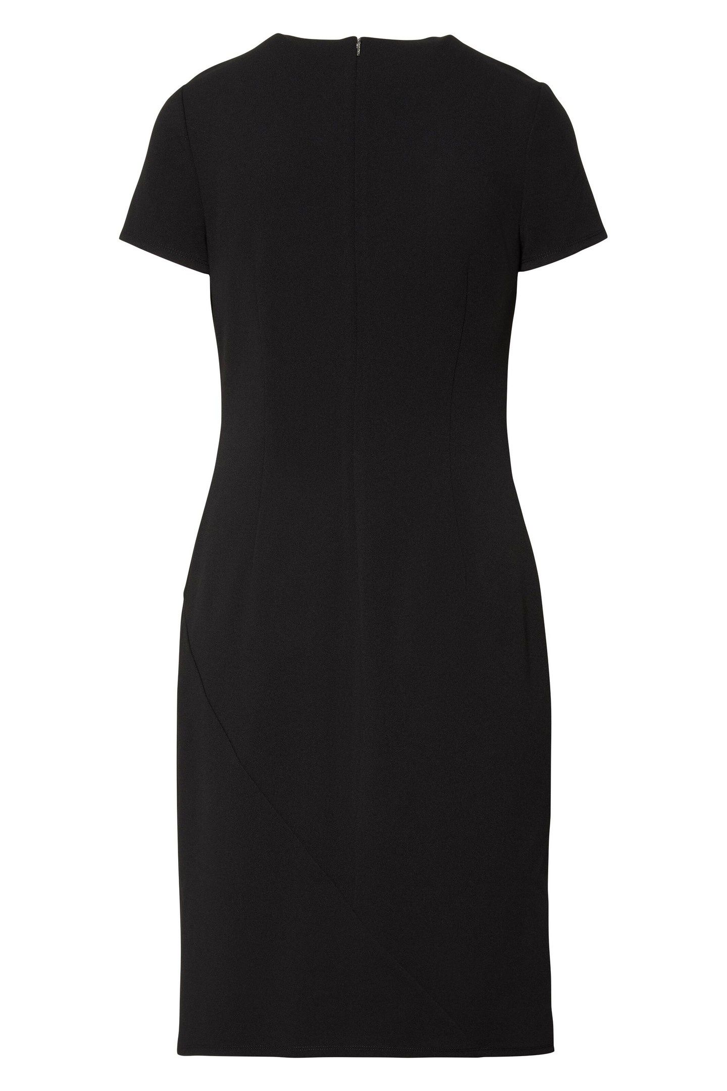 STRETCH CREPE SS DRESS BLACK 2