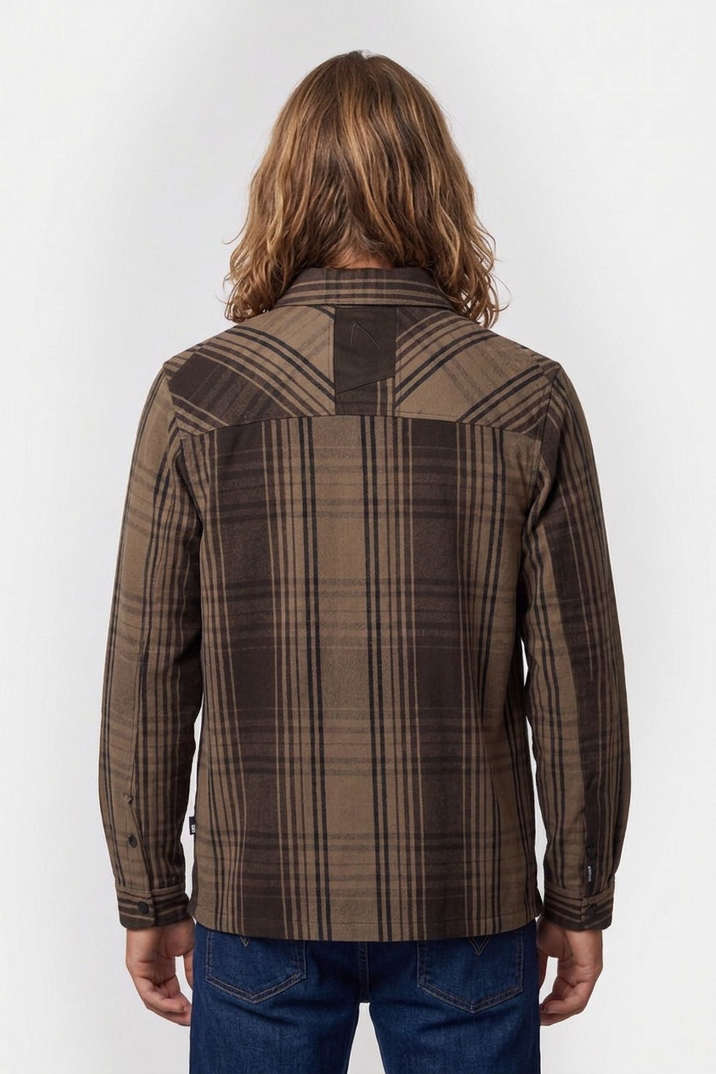 SHIRT LONG SLEEVE AXEL FLUX STONE GRAY 2