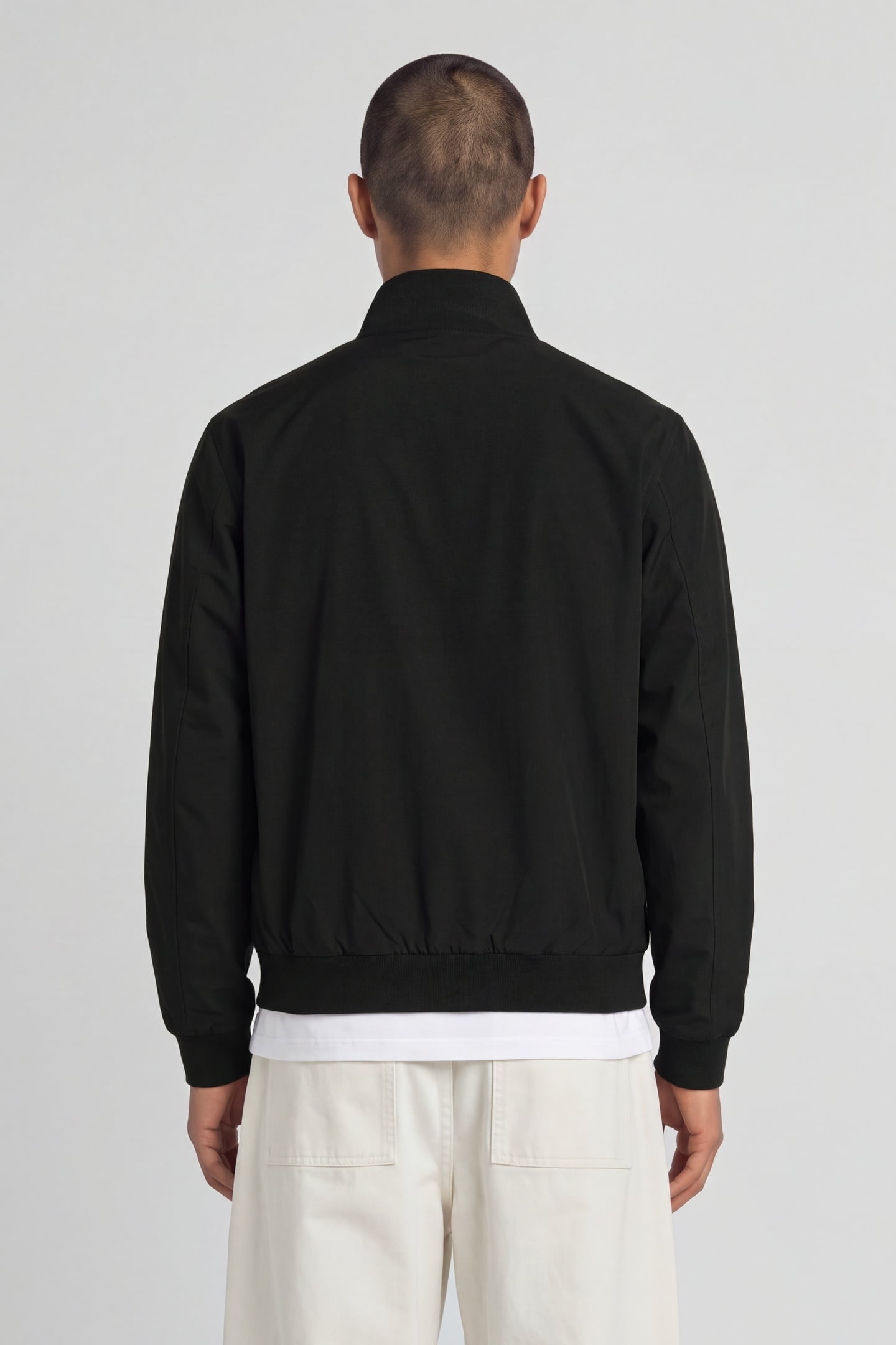 FUNNEL NECK SHELL JACKET JET BLACK 2
