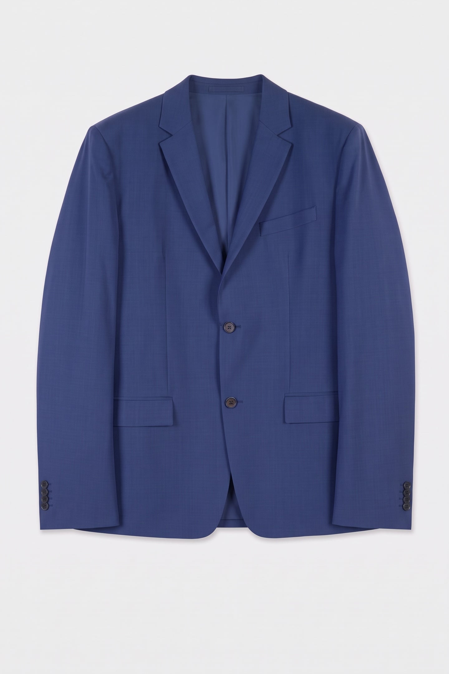 MODERN WOOL BLEND BLAZER SLATE BLUE 3