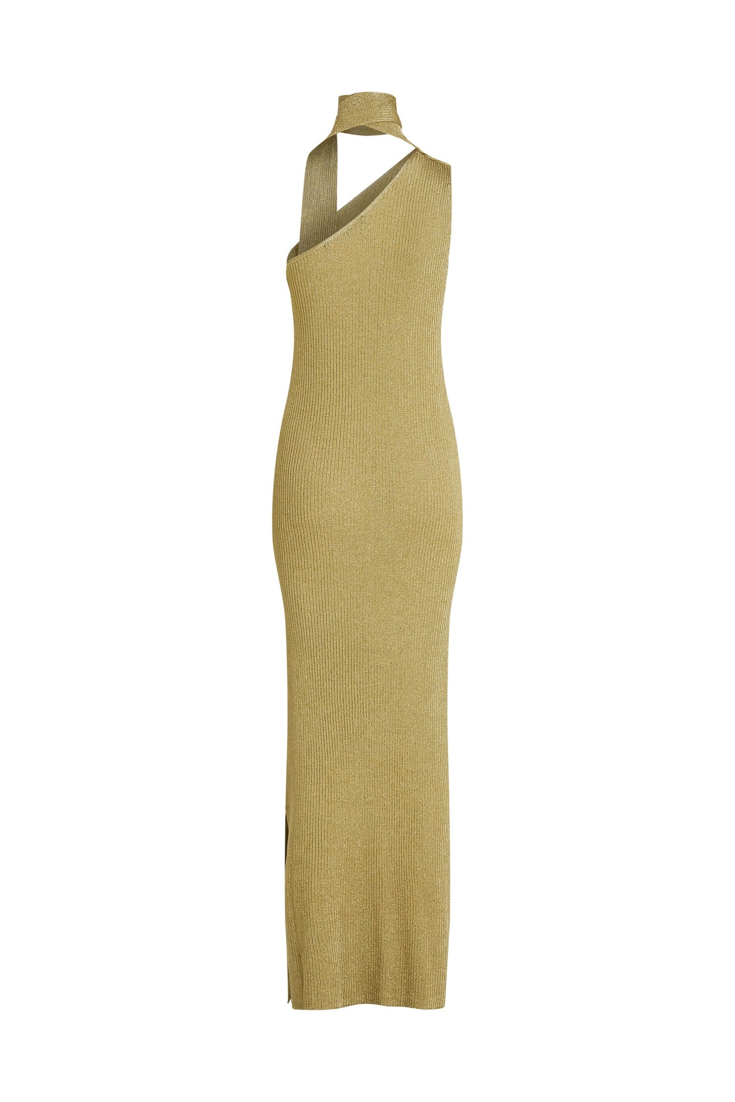 LUREX KNIT DRESS LIGHT GOLD 5