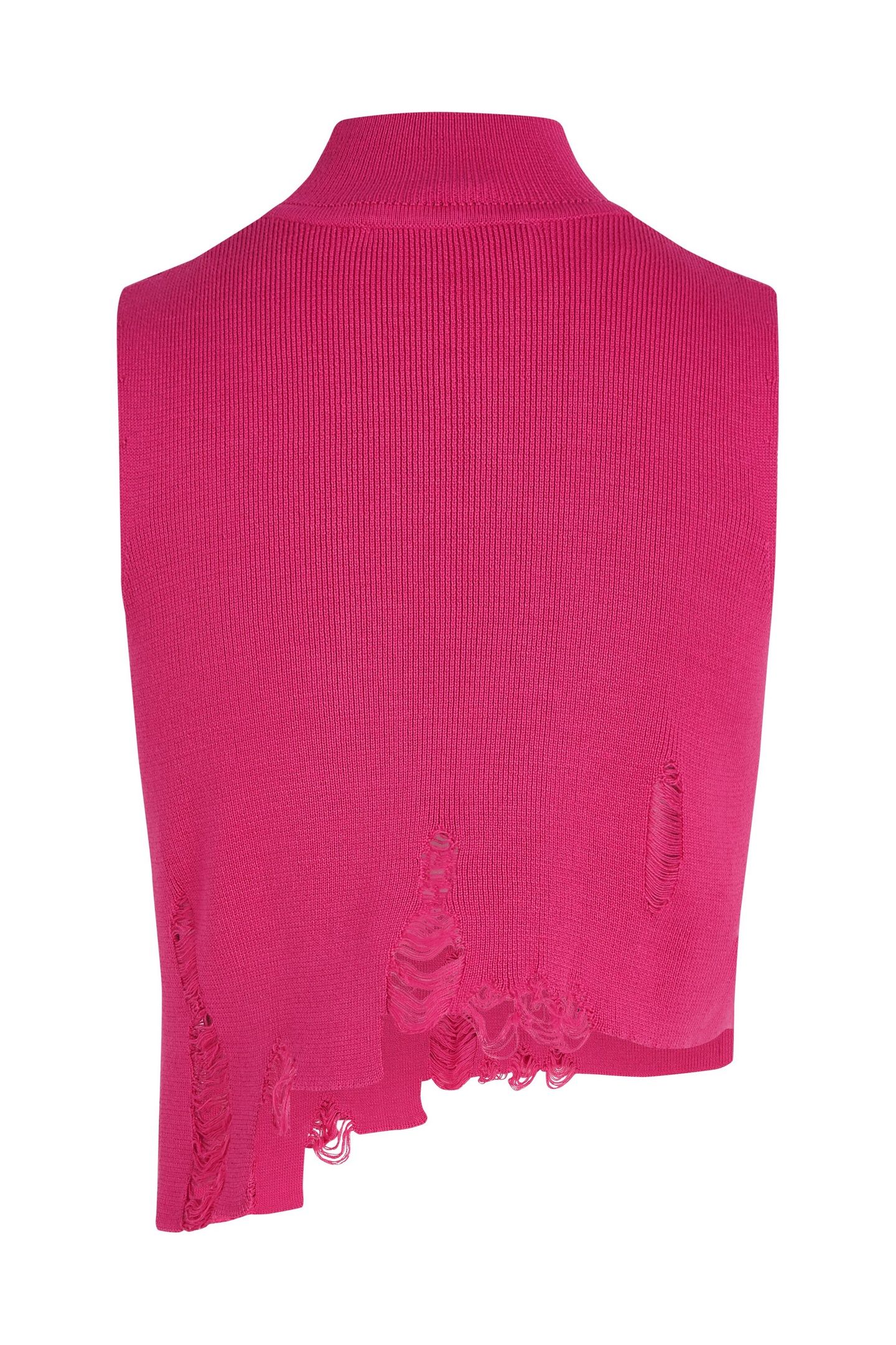 KLJ DISTRUCTED KNITTED TOP VERY BERRY 5