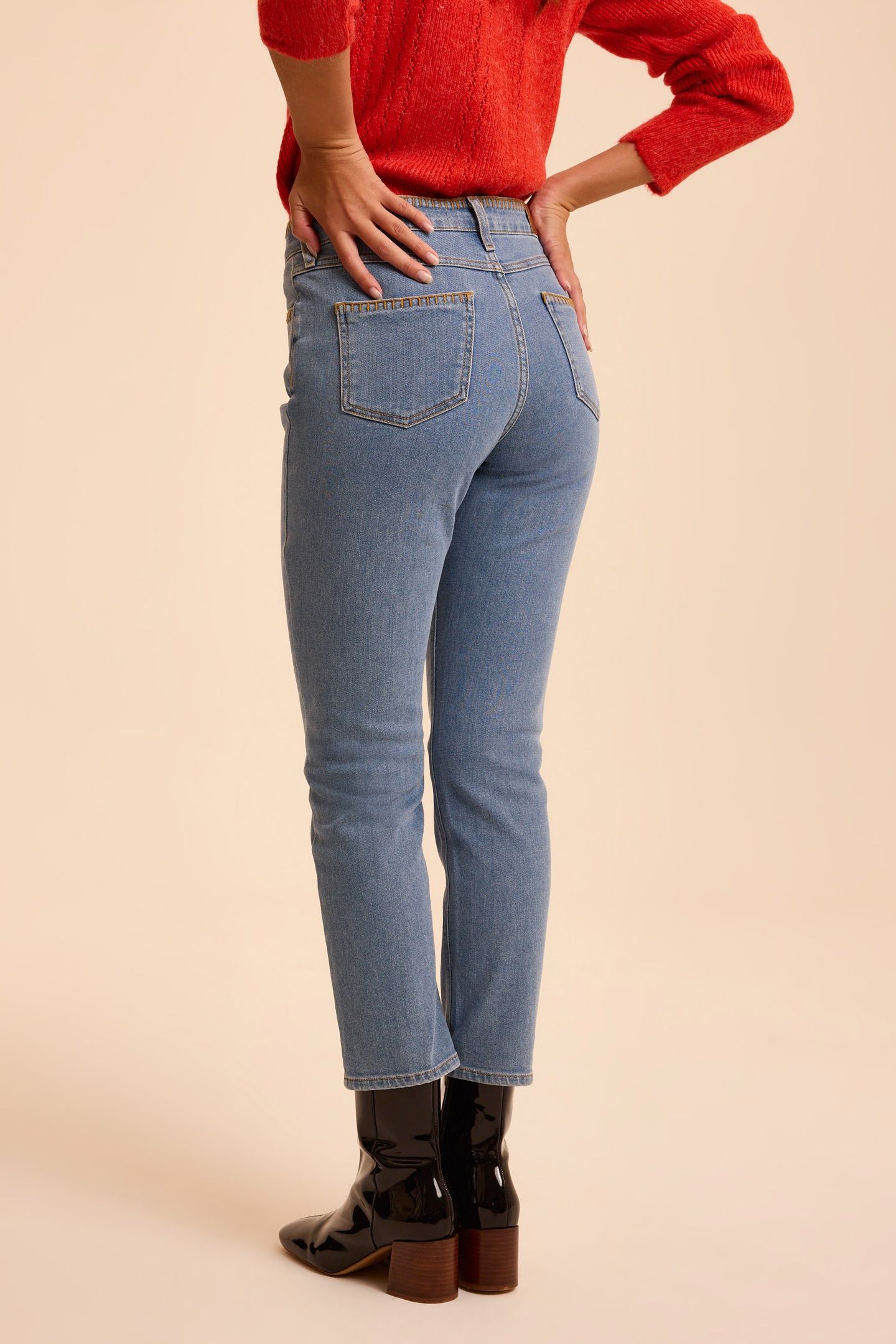 STRAIGHT BLUE JEANS HELENA 2