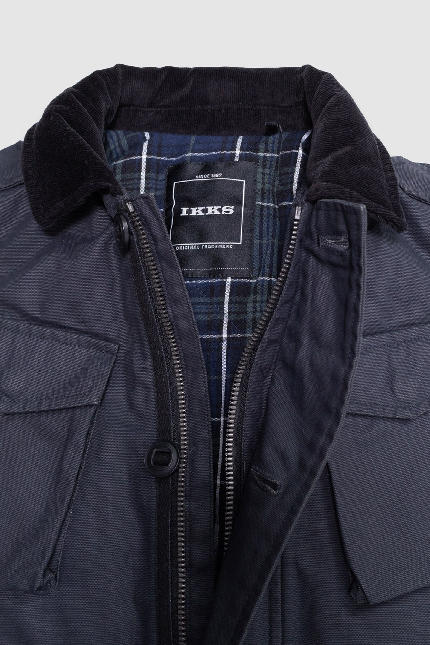 BOYS’ BLACK MULTI-POCKET PARKA WITH VELVET COLLAR 5