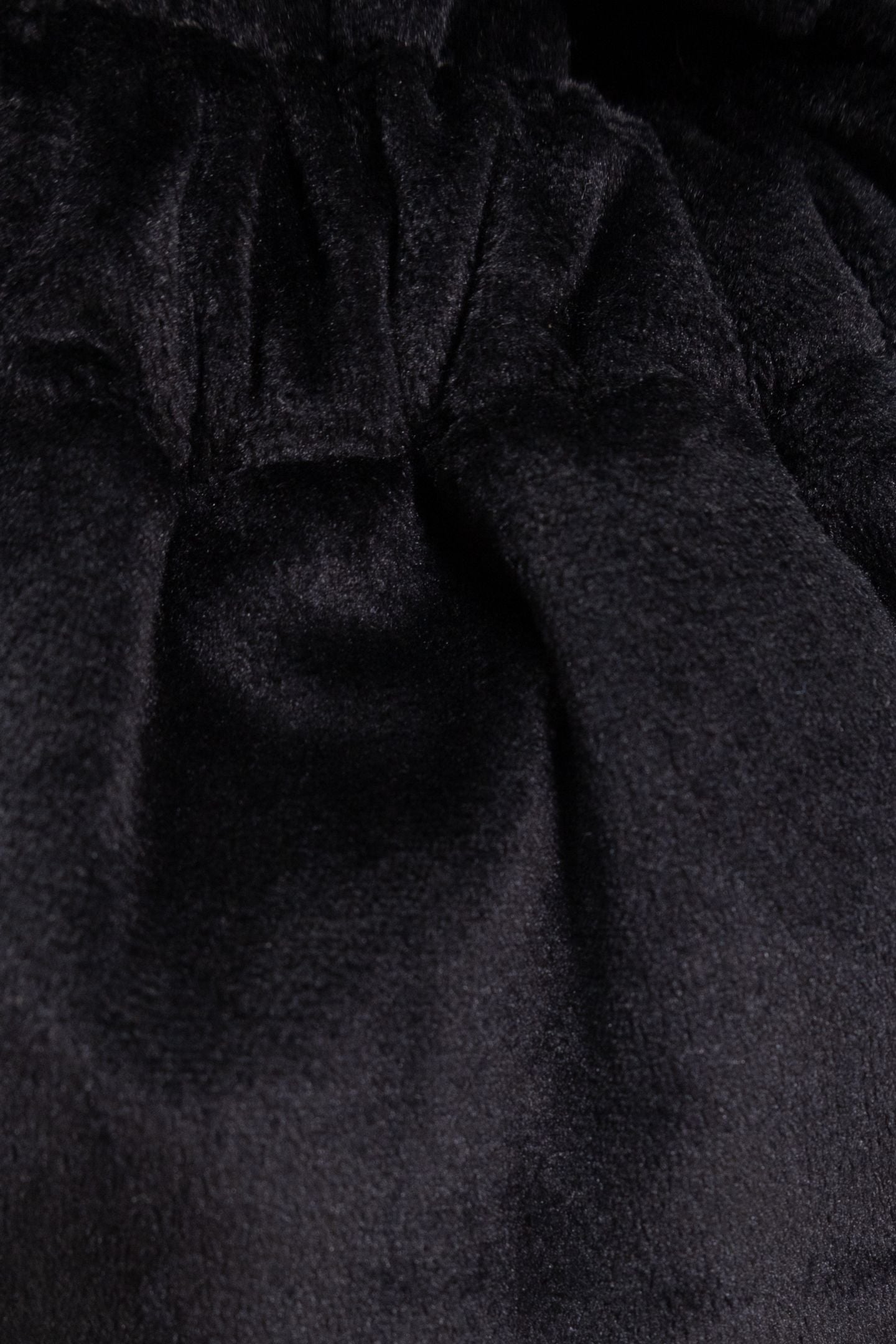 GIRLS’ BLACK PANNE VELVET BUCKET BAG 6
