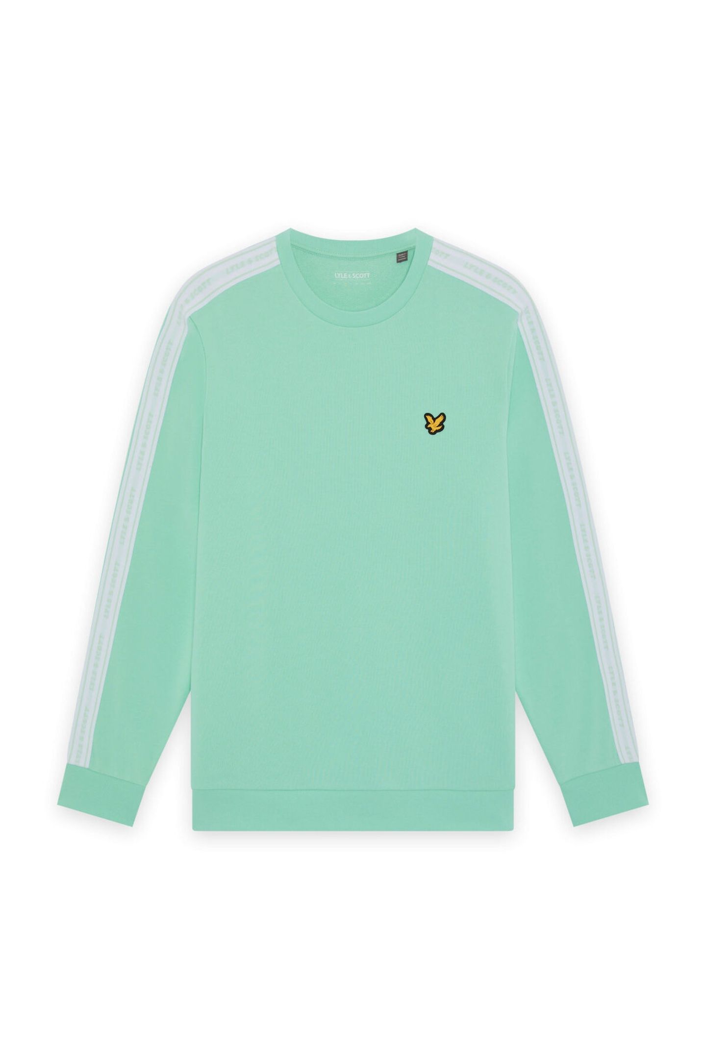 JACQUARD TAPE CREW NECK COOL MINT 4