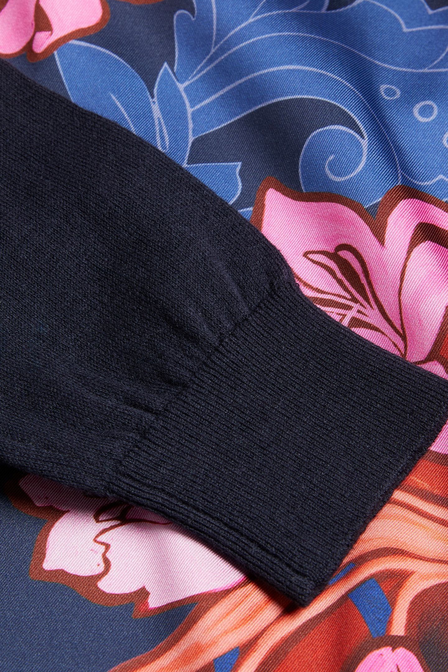 TEANHA WOVEN FRONT PRINTED JUMPER NAVY 4