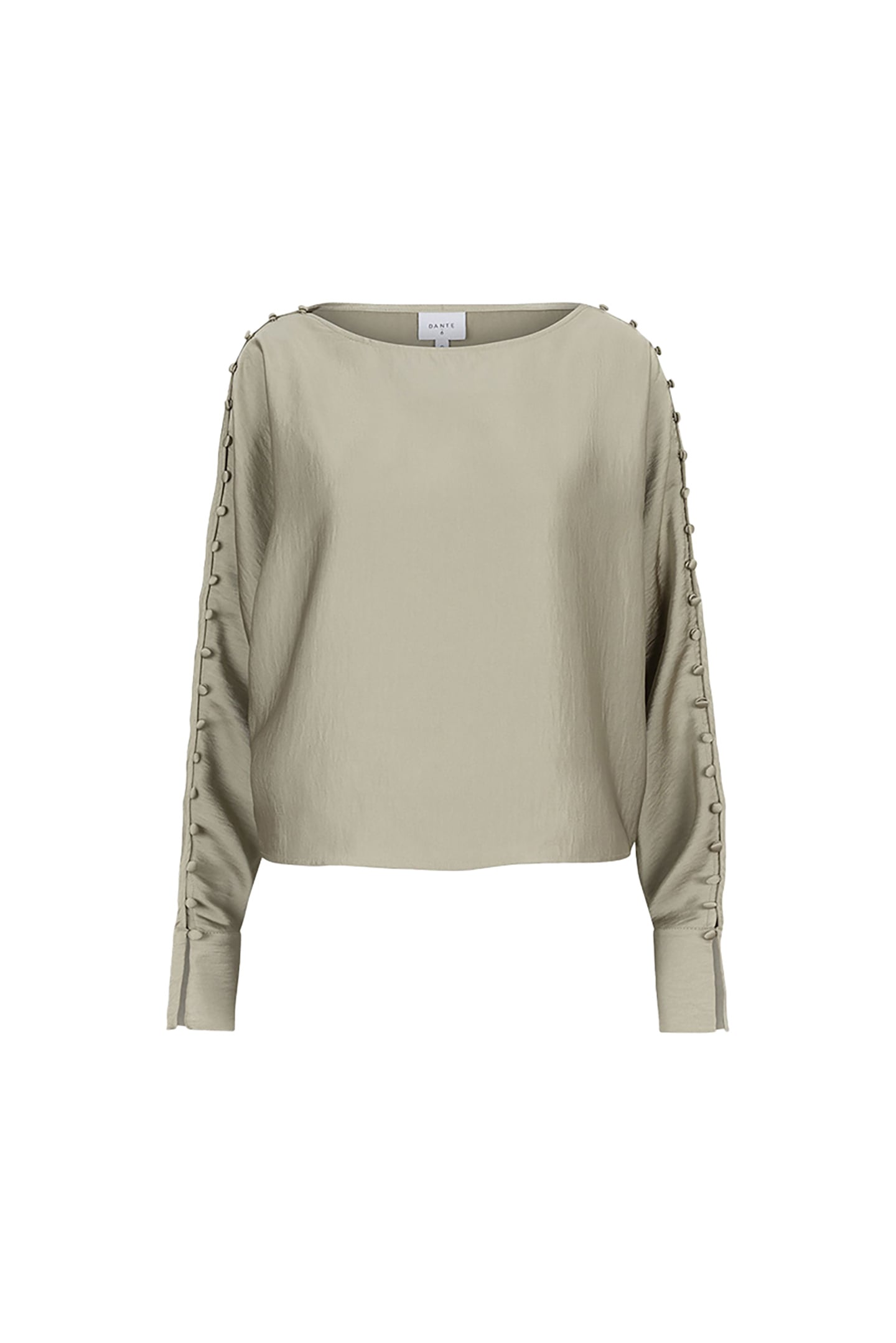 ROCCO SATIN BUTTON DETAIL TOP SUNLIT GRASS 3