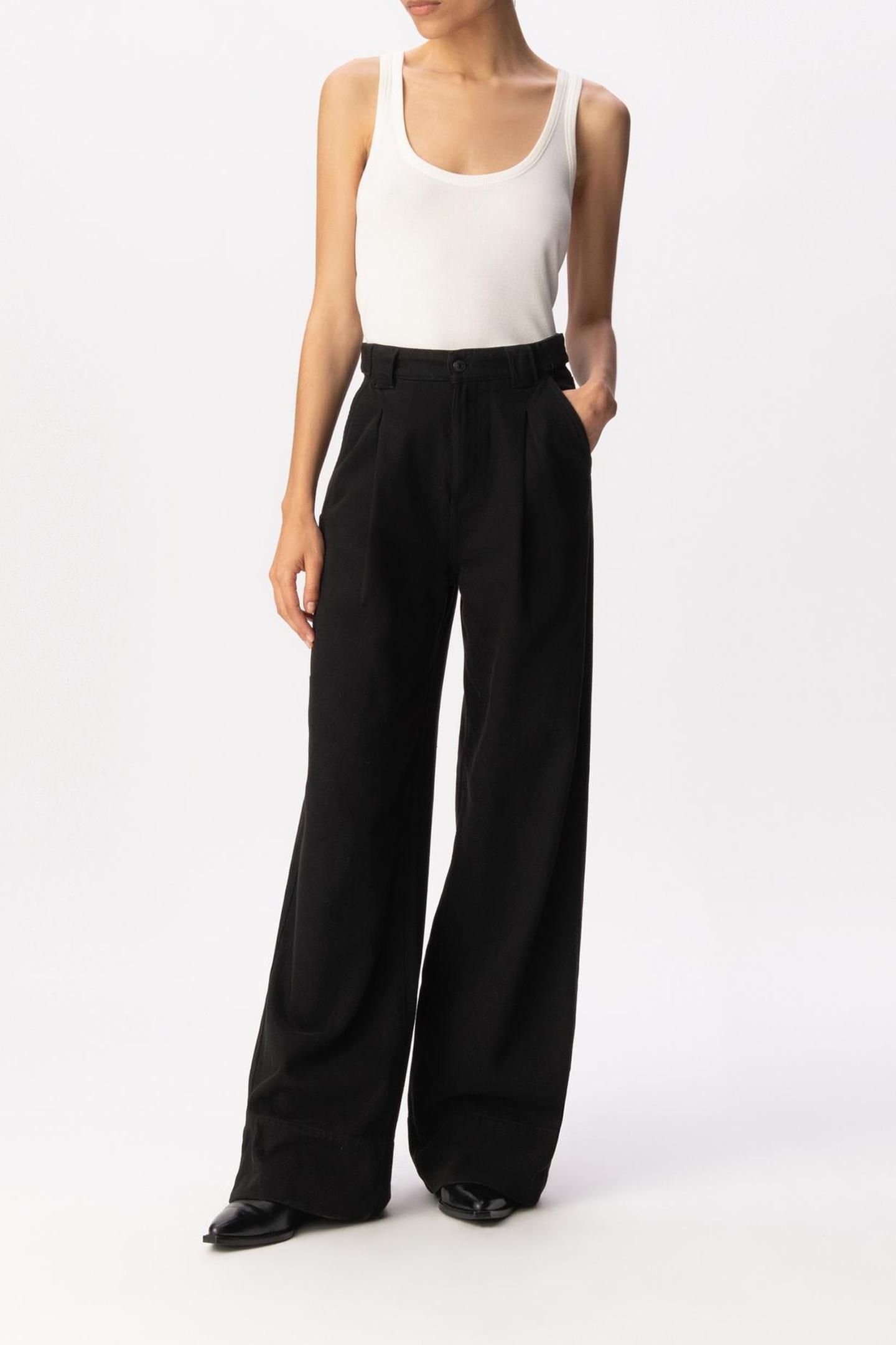 BLACK PÉNÉLOPE WIDE-LEG JEANS 4